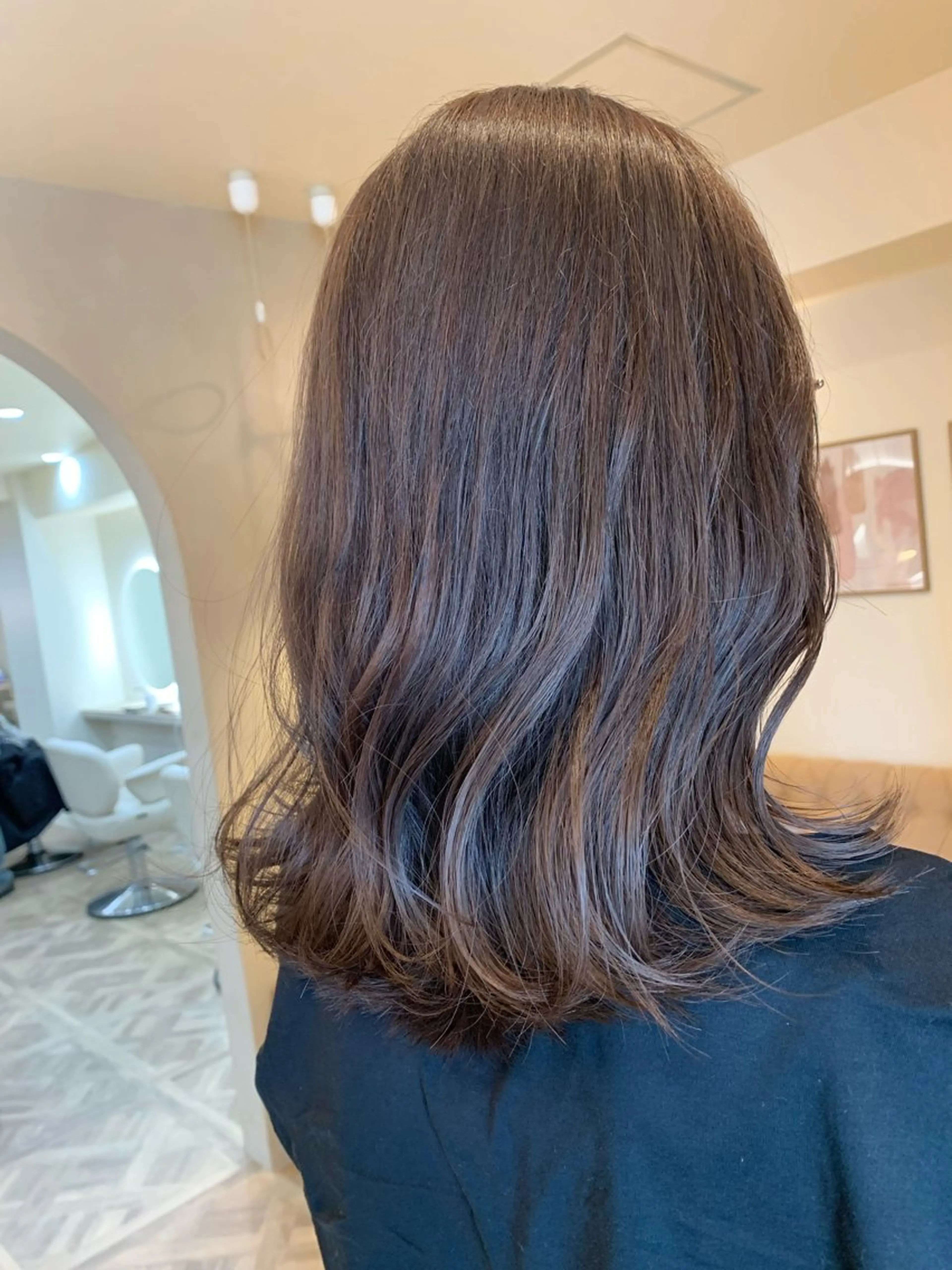 ミディアム カラー 矢場町/ダブルカラー /レイヤー/アリサのヘアスタイル