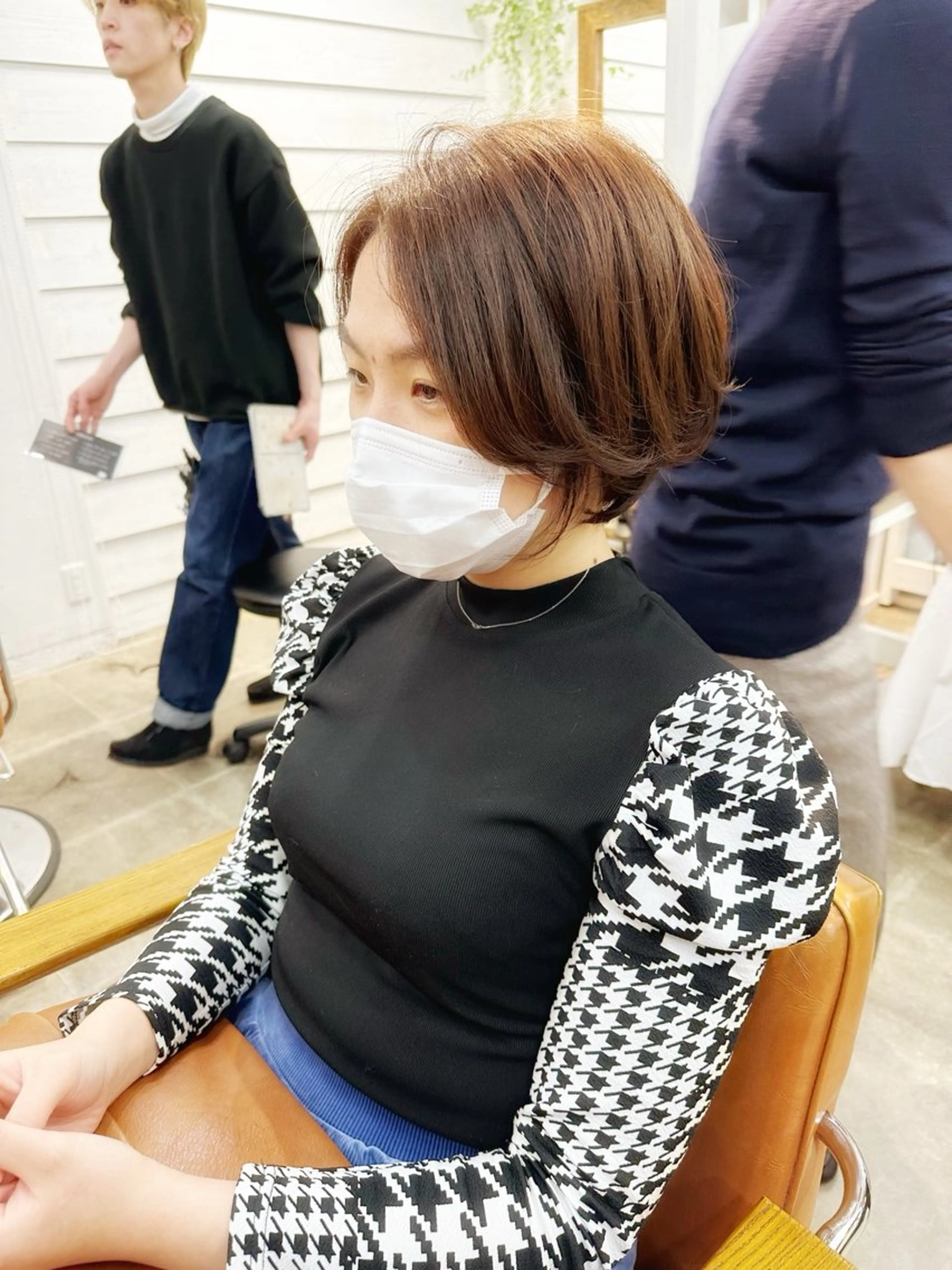 ショート ショートボブ ハンサムショート ボブ くせ毛 ショートヘア カット newline銀座所属・銀座ショート/ 大人ショート/金子涼のヘアスタイル