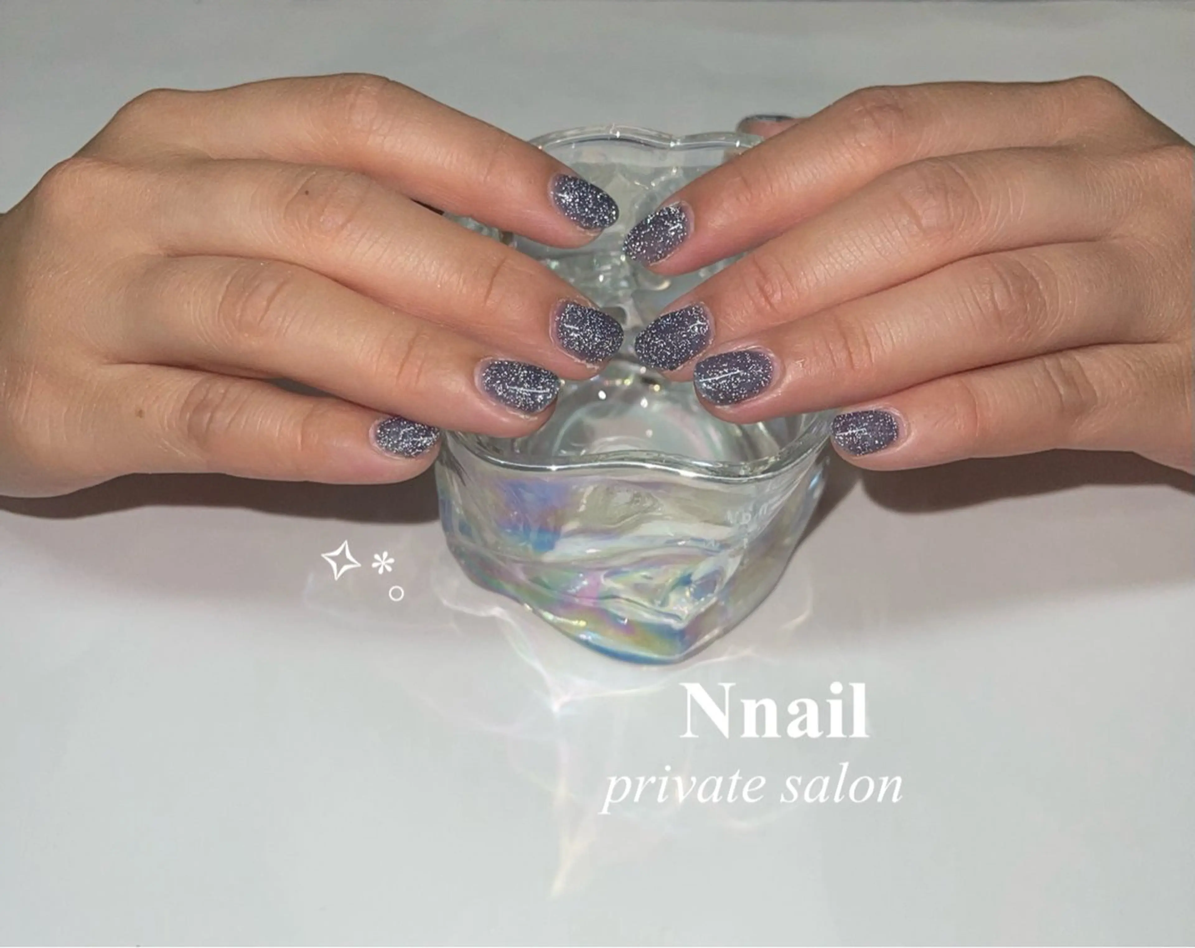 ネイル フラッシュネイル キラキラネイル ラメ(グリッター) Private nailsalon  N所属・Ono Ayaneのネイルデザイン