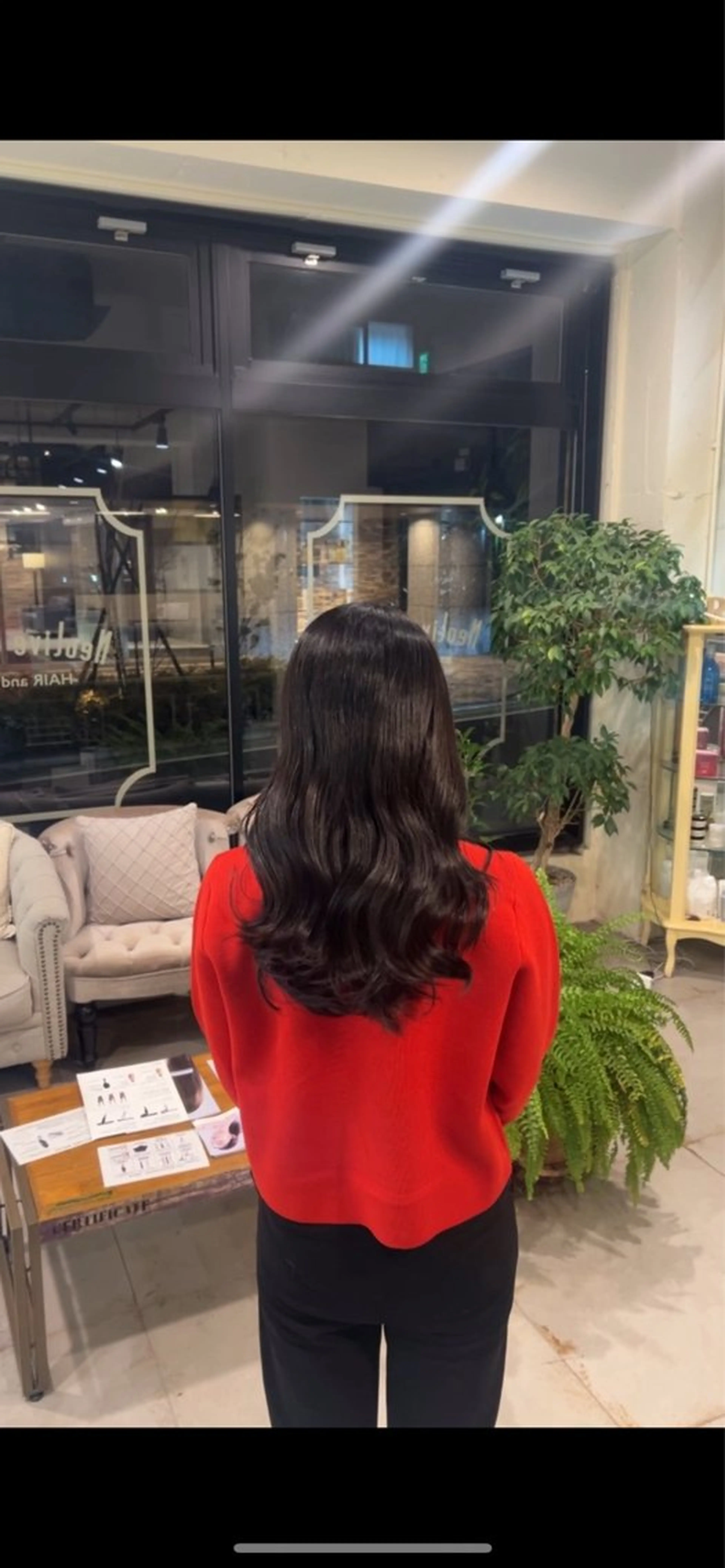 ロング カラー ヘアカラー トリートメント 🫐 キナリ🫐のヘアスタイル