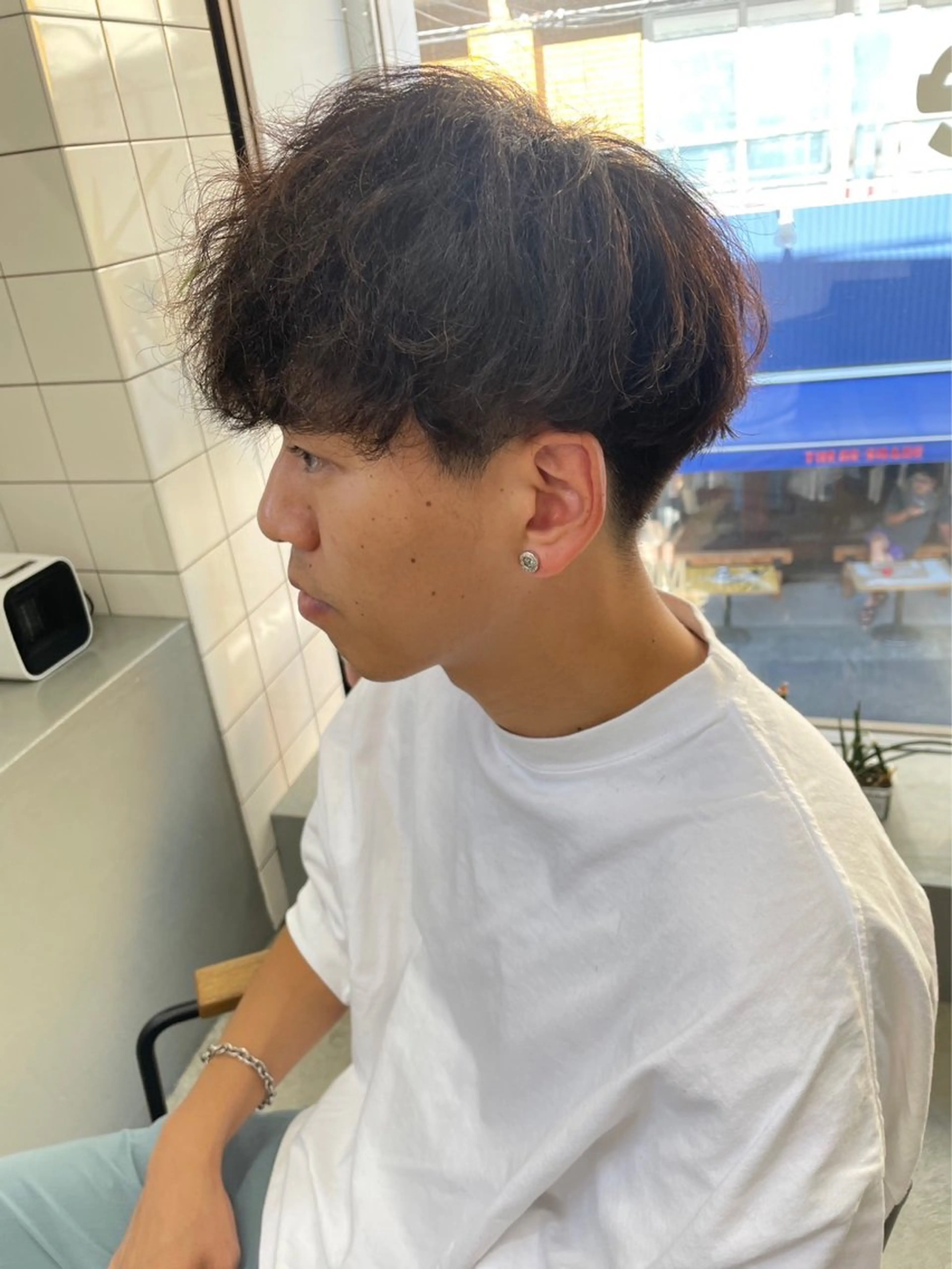 ショート パーマ メンズ カット パーマ メンズ専門サロン wokeのヘアスタイル