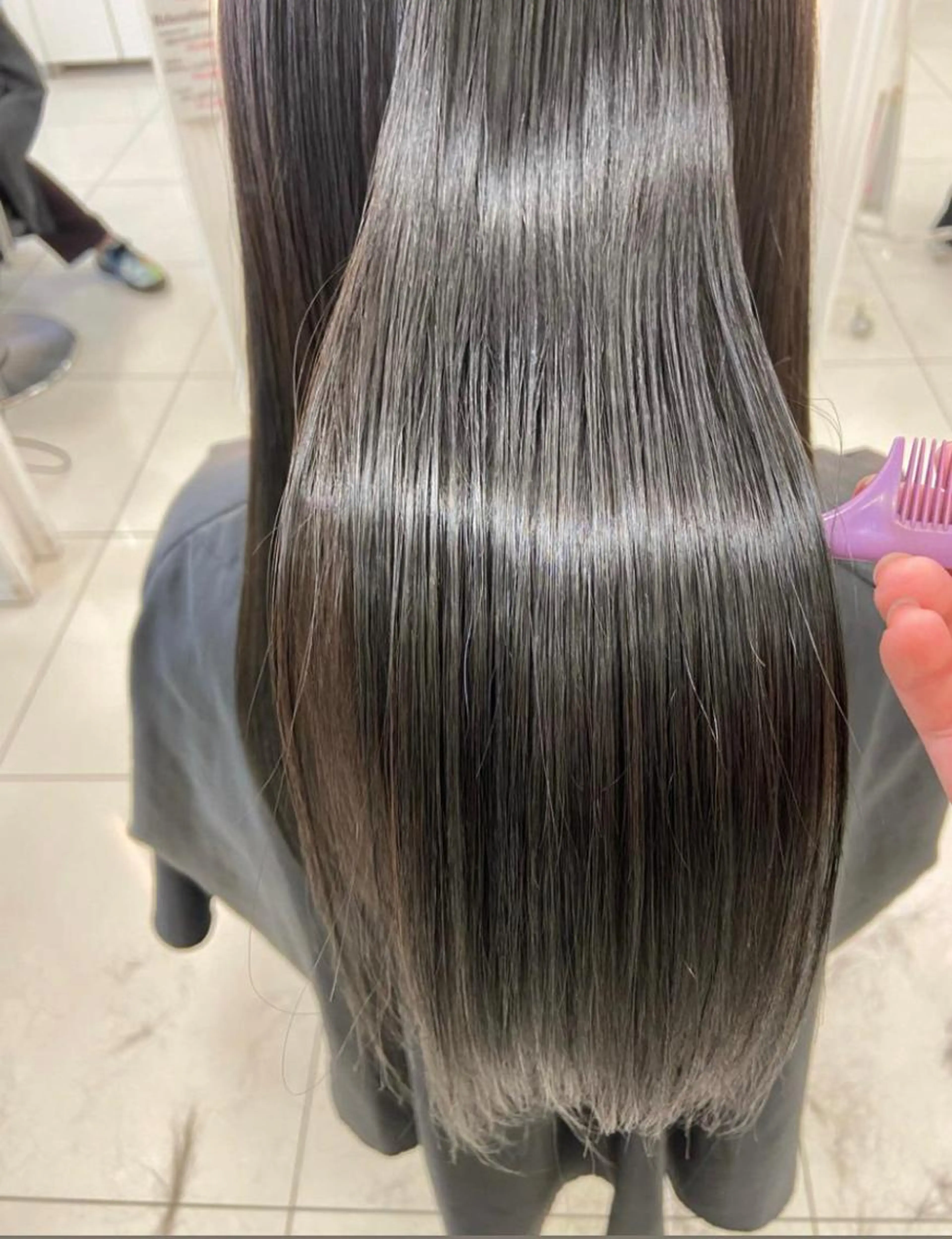 カット+縮毛矯正+潤艶トリートメントの写真