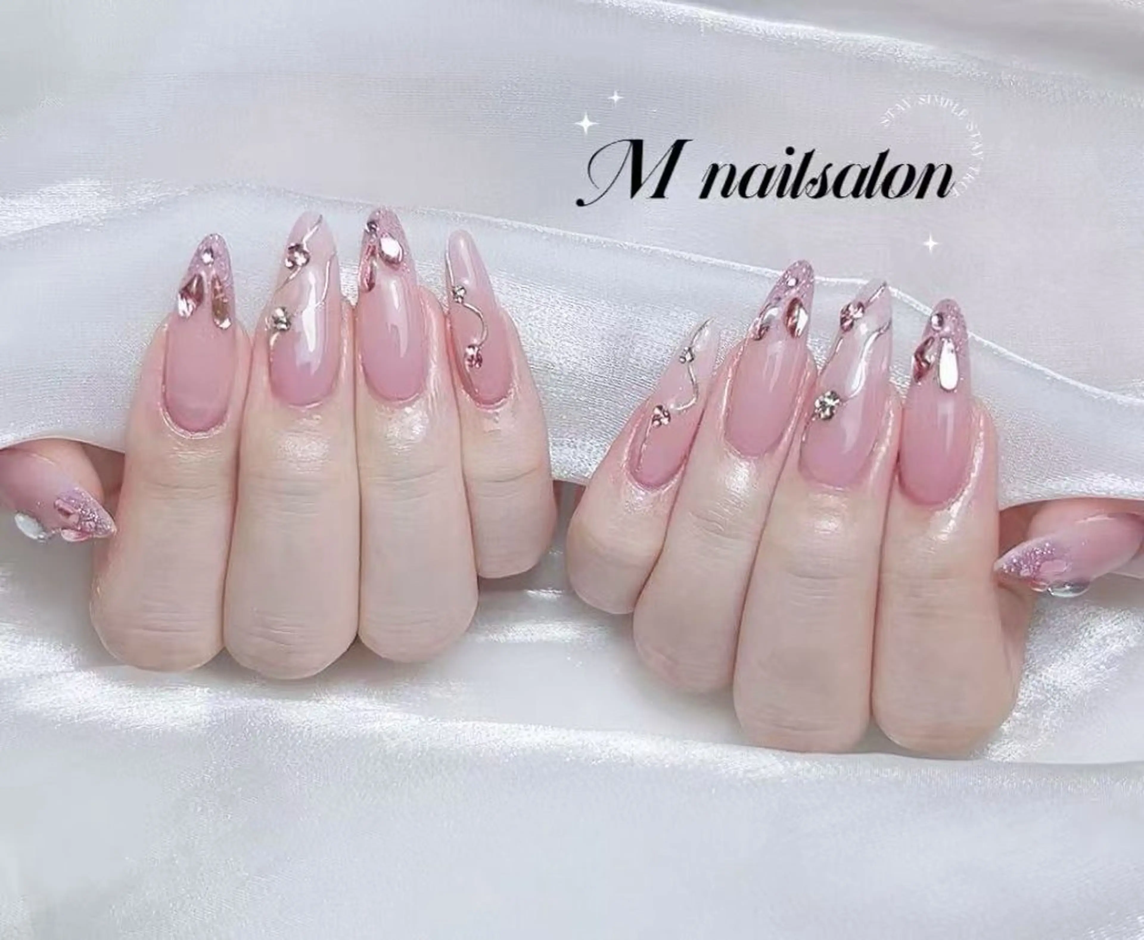 ネイル M🌷nail 長さだし専門店のネイルデザイン