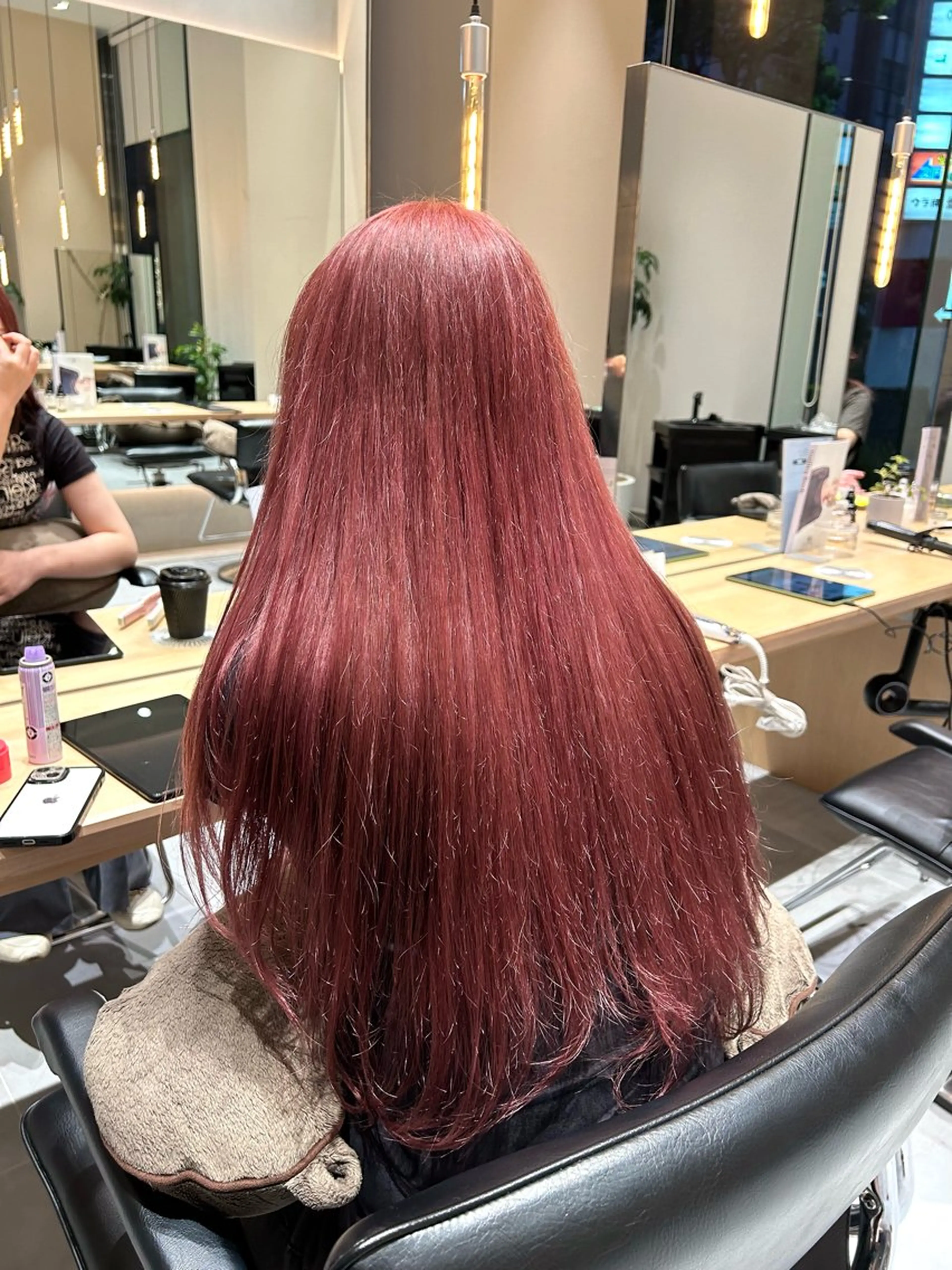 ロング カラー トリートメント ヘアカラー トリートメント ヘアセット 風香🪼レイヤー カット/艶カラーのヘアスタイル