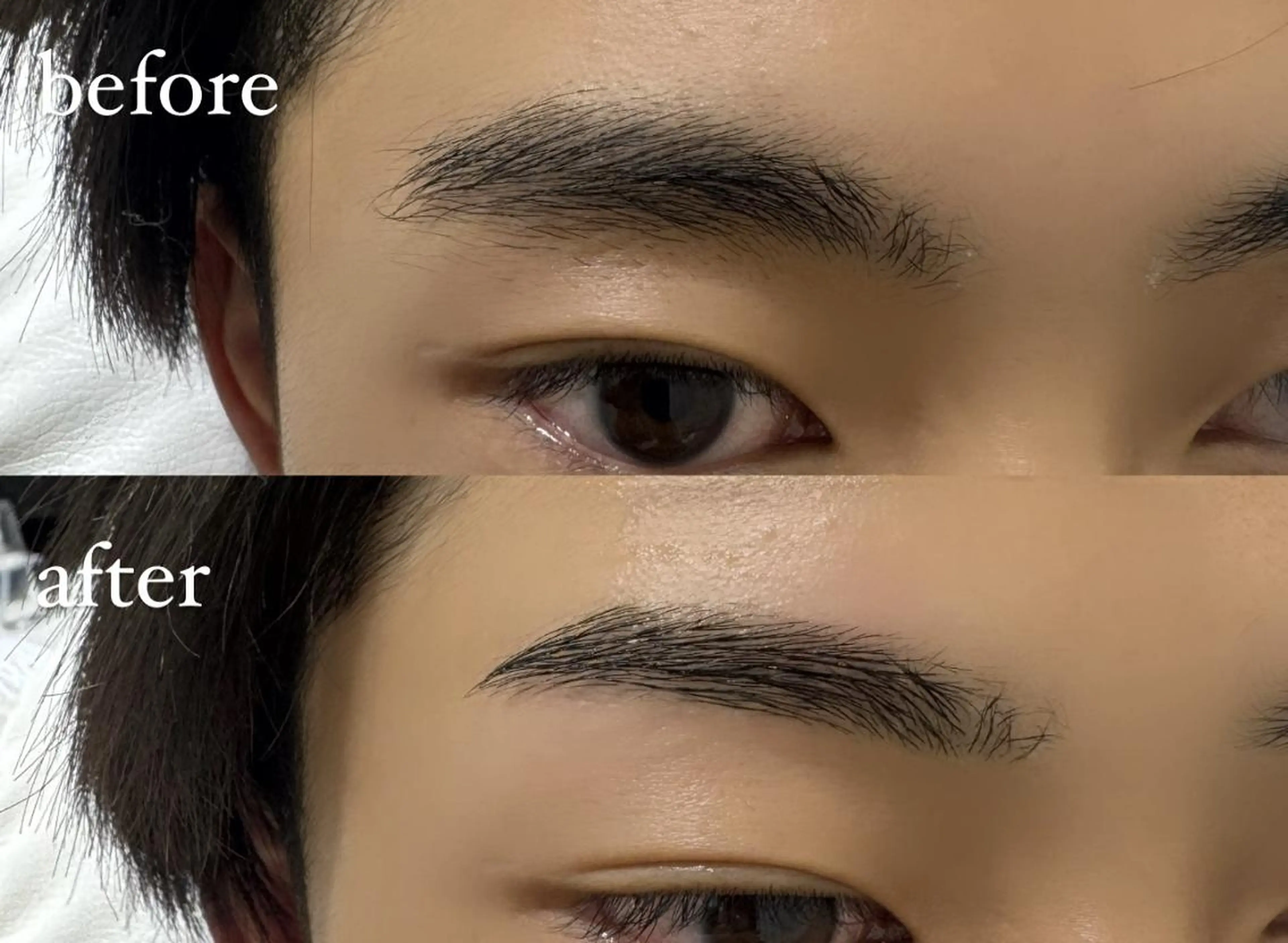 メンズmenu【🌹美眉スタイリング🌹】メンズにも大人気‼️《眉wax/間引き/メイク込み》の写真