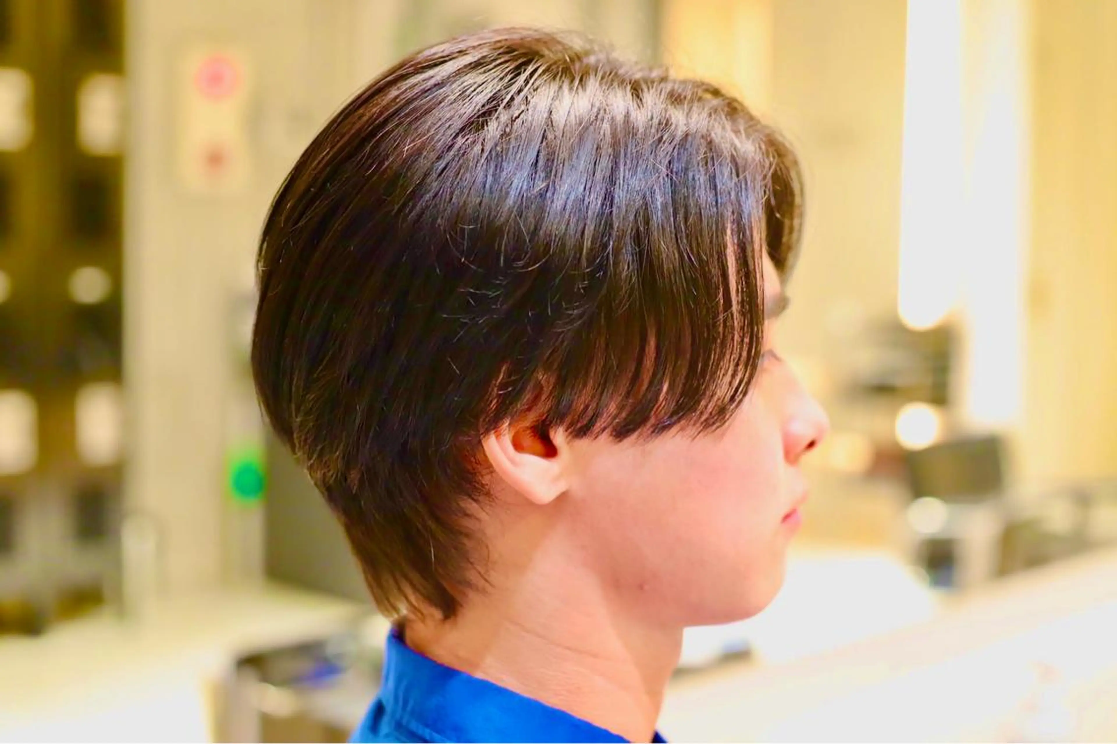 ショート メンズ アップバング センターパート メンズ韓国風 マッシュ メンズショート カット トリートメント 大人可愛いヘア 大田のヘアスタイル