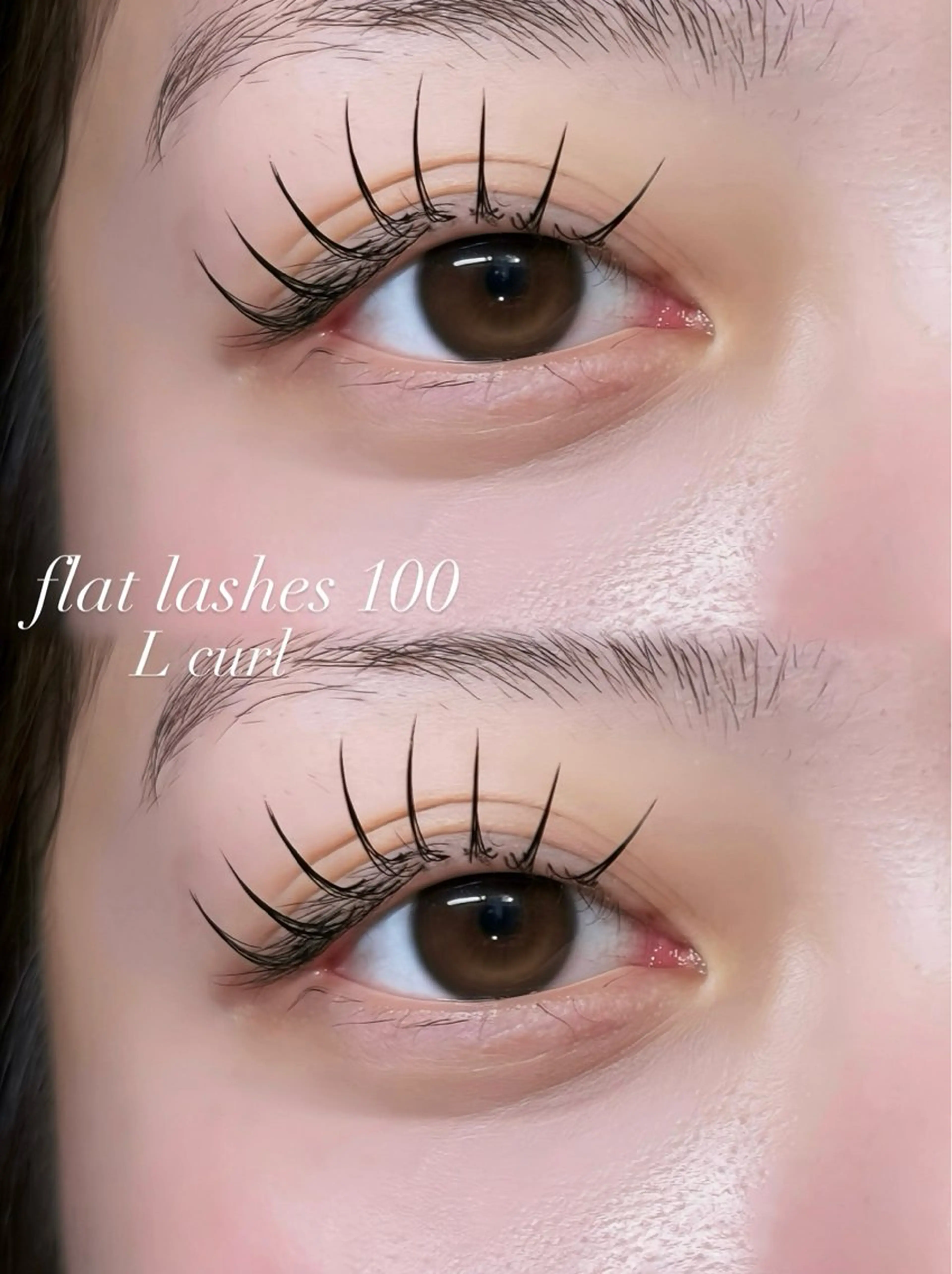 マツエク・マツパ フラットラッシュ Lカール マツエク NANAMI nekoRu夢空間店のマツエク・マツパデザイン