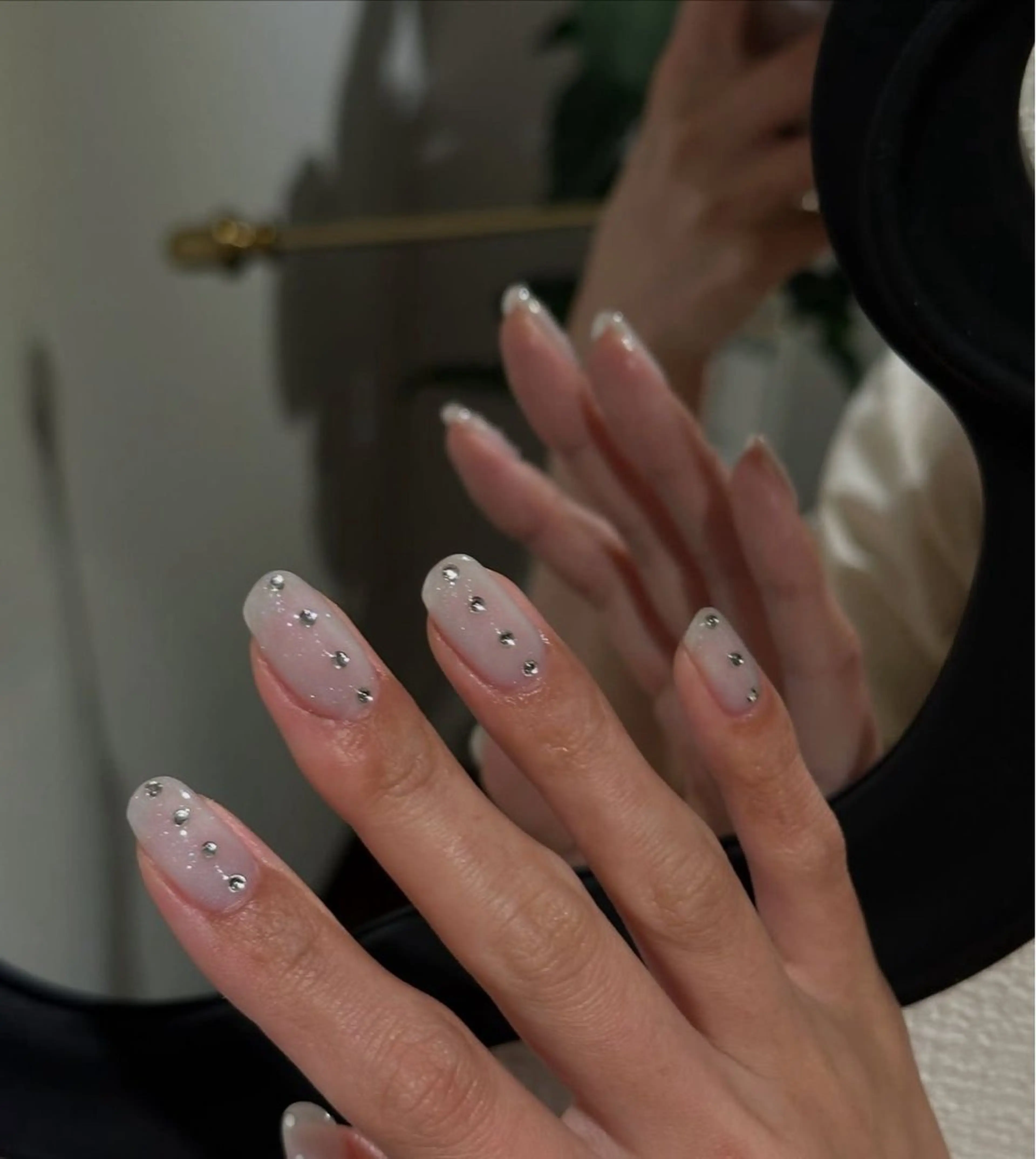 ネイル 韓国ネイル 持ち込み ニュアンスネイル ネイルチップ ハンドネイル ANA.CHUO 本川越店舗のネイルデザイン