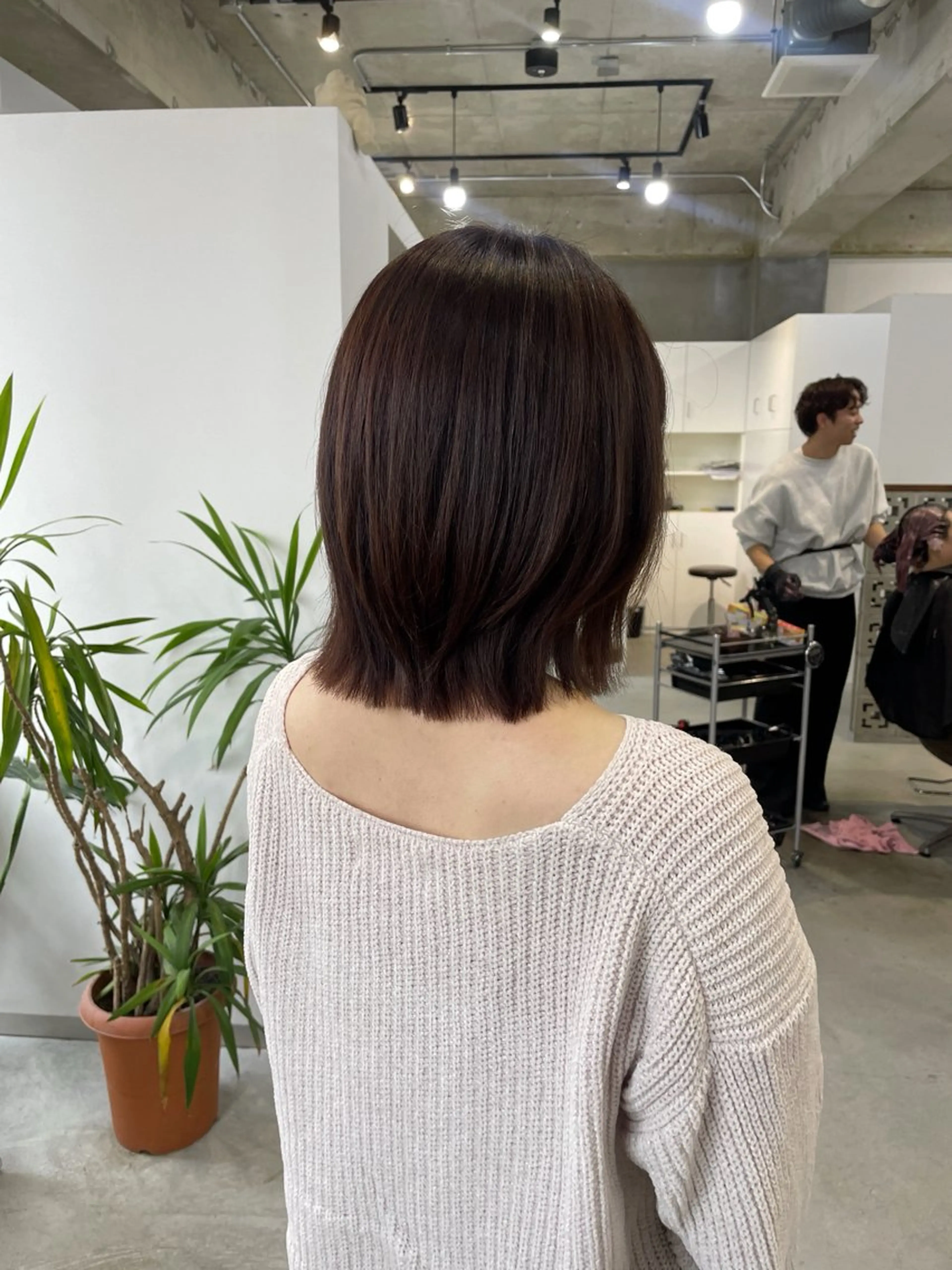 ミディアム ミディアムレイヤー レイヤーカット カット ヘアカラー 北山／ボブ／レイヤー /maru☺︎のヘアスタイル