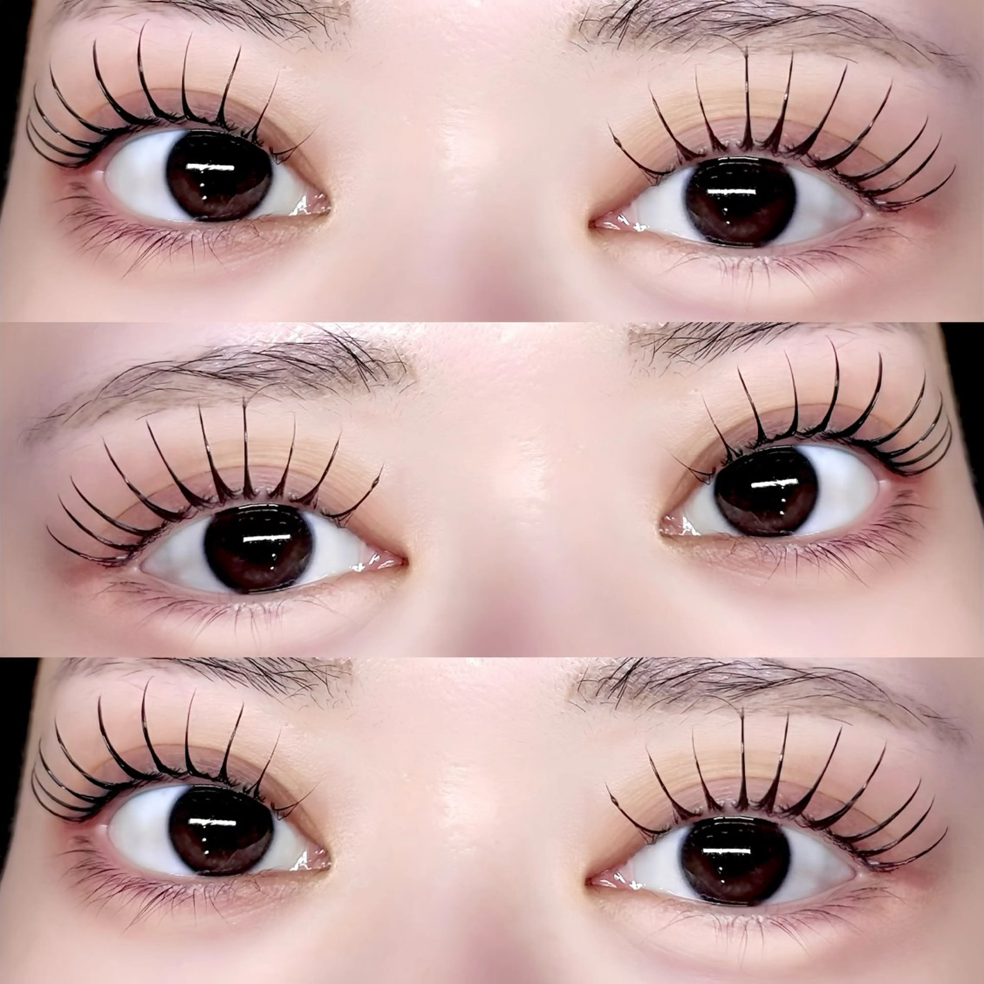 マツエク・マツパ パリジェンヌラッシュリフト マツパ NANAMI🖤 ‎のマツエク・マツパデザイン