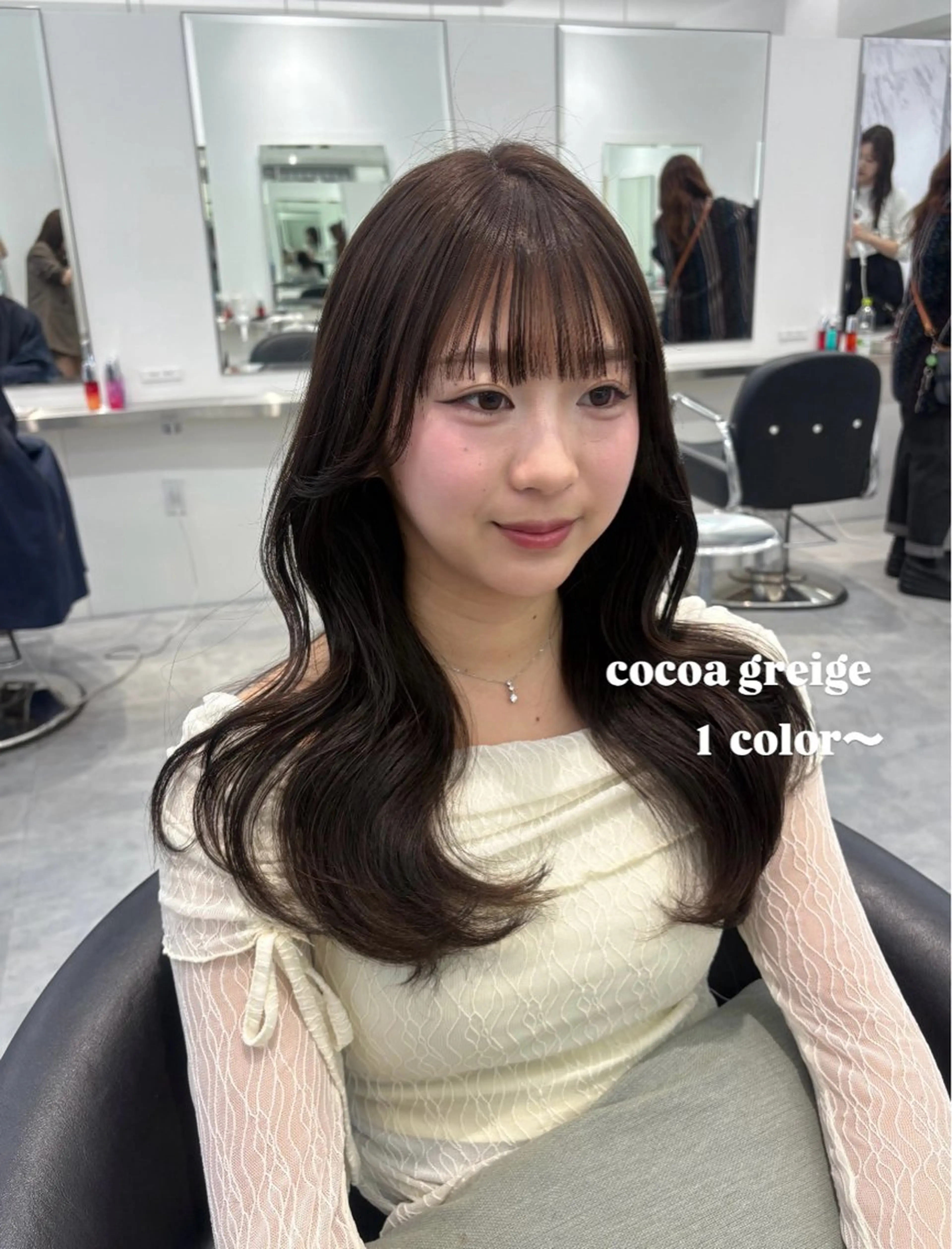 ミディアム カット ヘアカラー Parve Mix/ 平 奈果🎀のヘアスタイル