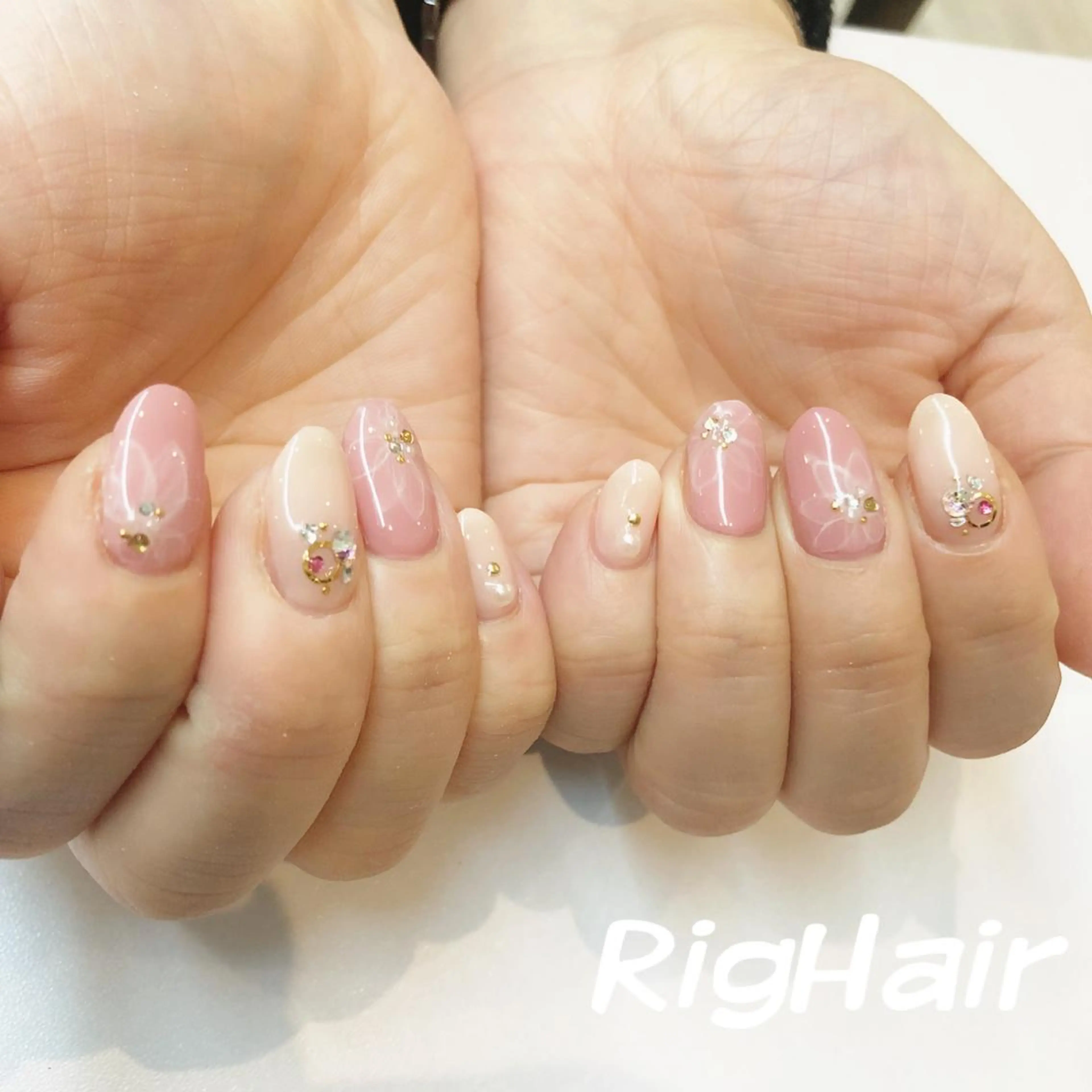ネイル フラワーネイル RigHair所属・RigHair MIZUHOのネイルデザイン