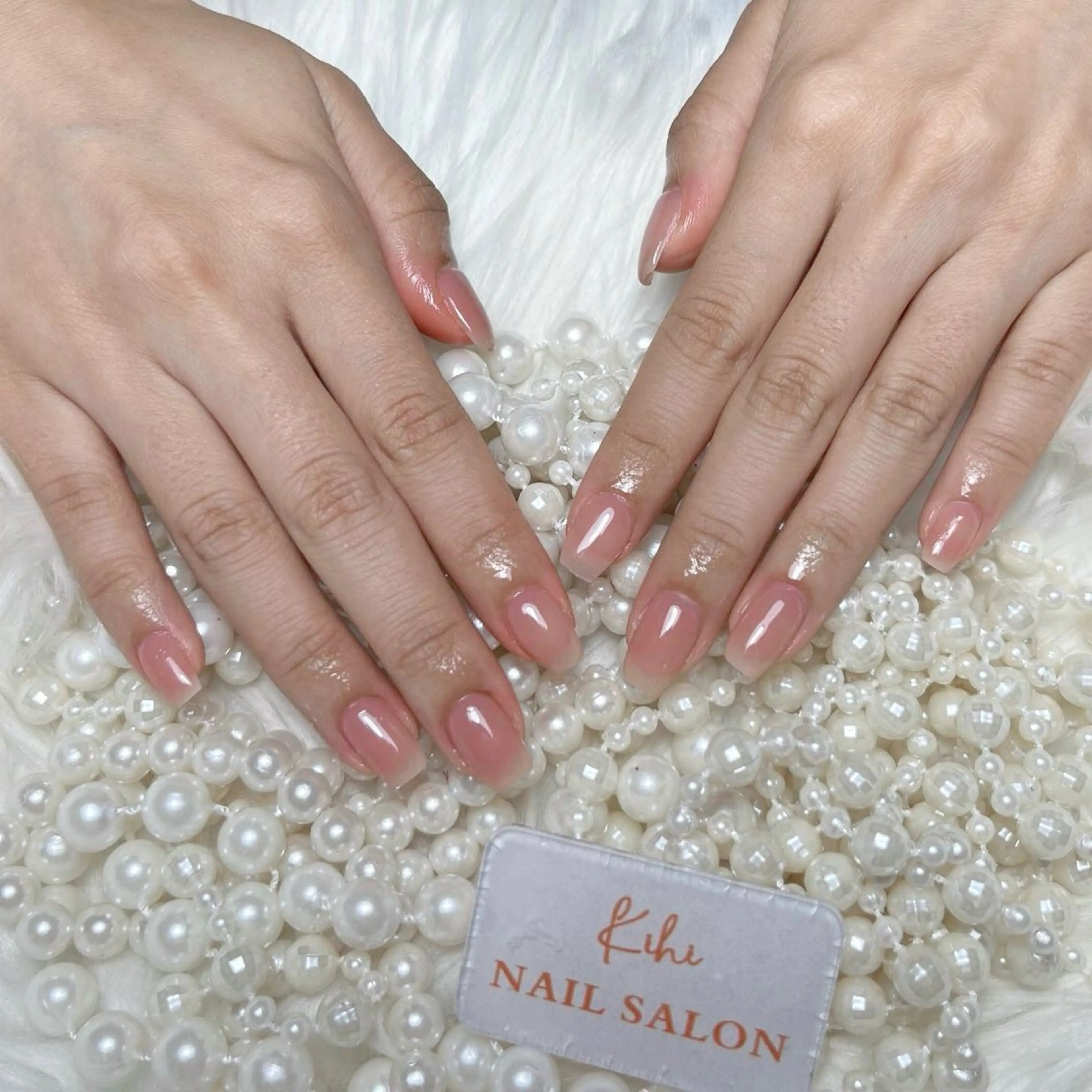 ネイル アートネイル フレンチネイル ジェルネイル グラデーション 韓国ネイル ハンドネイル ハンドケア さくら💮💮 【オフ無料】のネイルデザイン