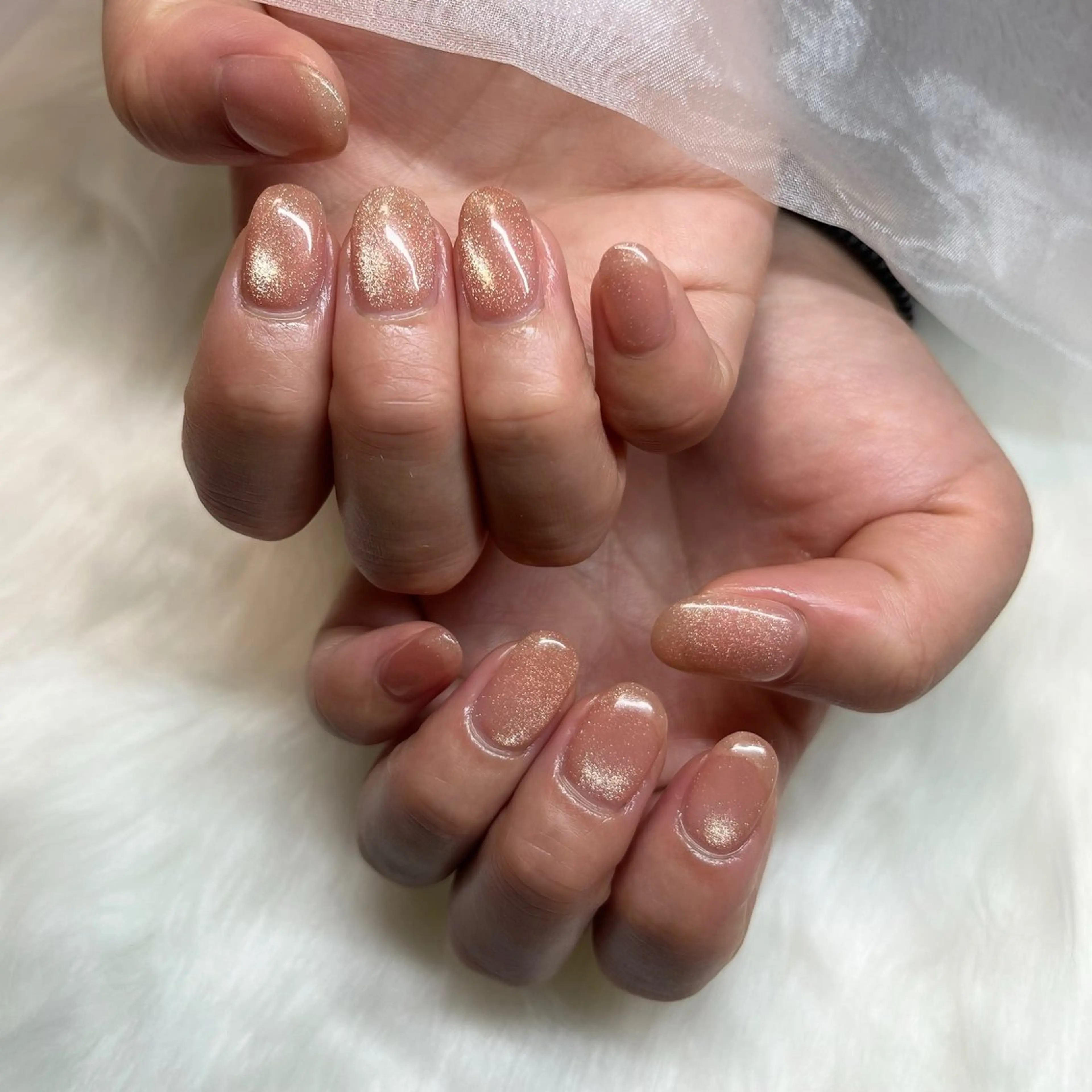 ネイル マグネットネイル オレンジ Risa ︎✦︎︎︎.。のネイルデザイン