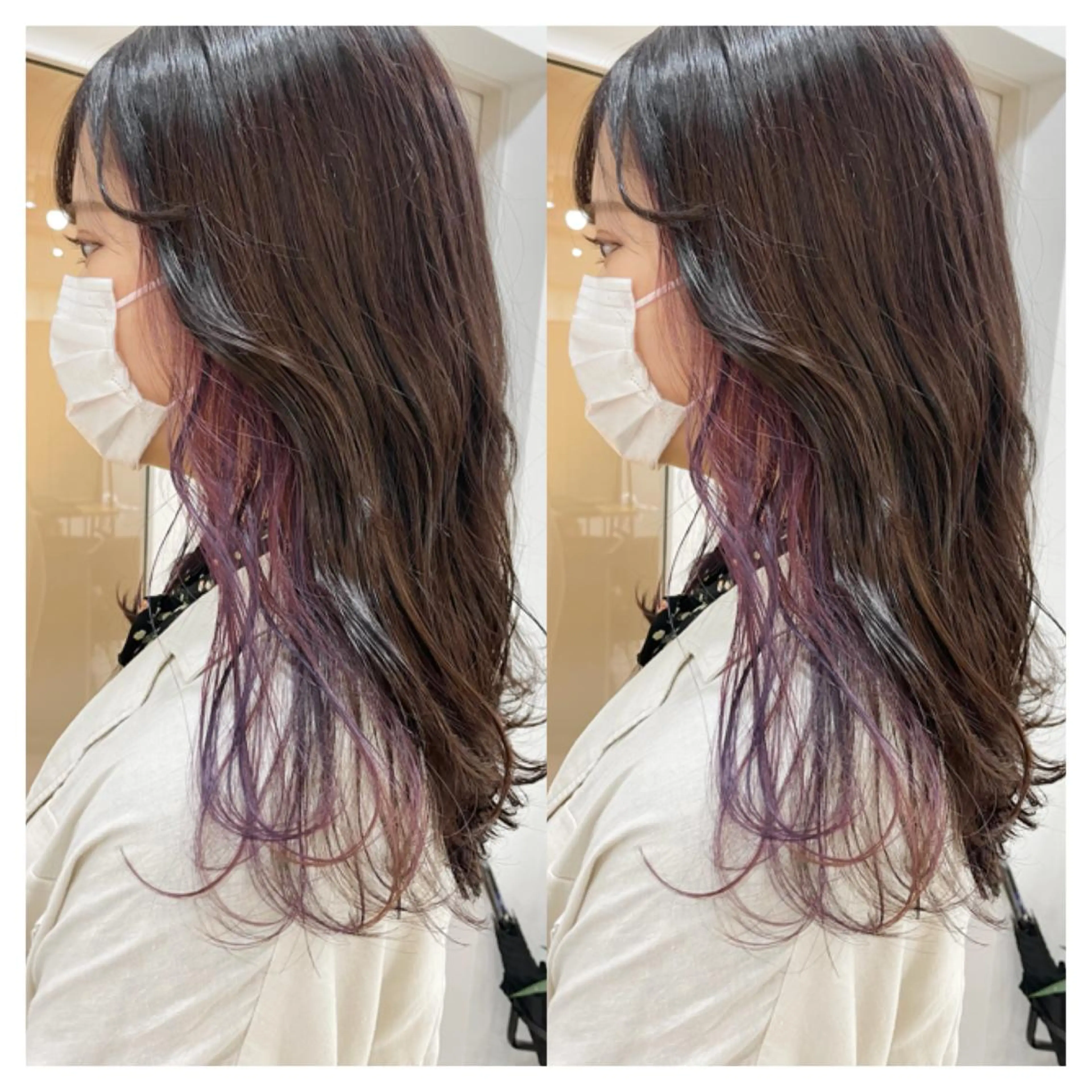 ロング カラー カット ヘアカラー トリートメント 村山 茉衣のヘアスタイル