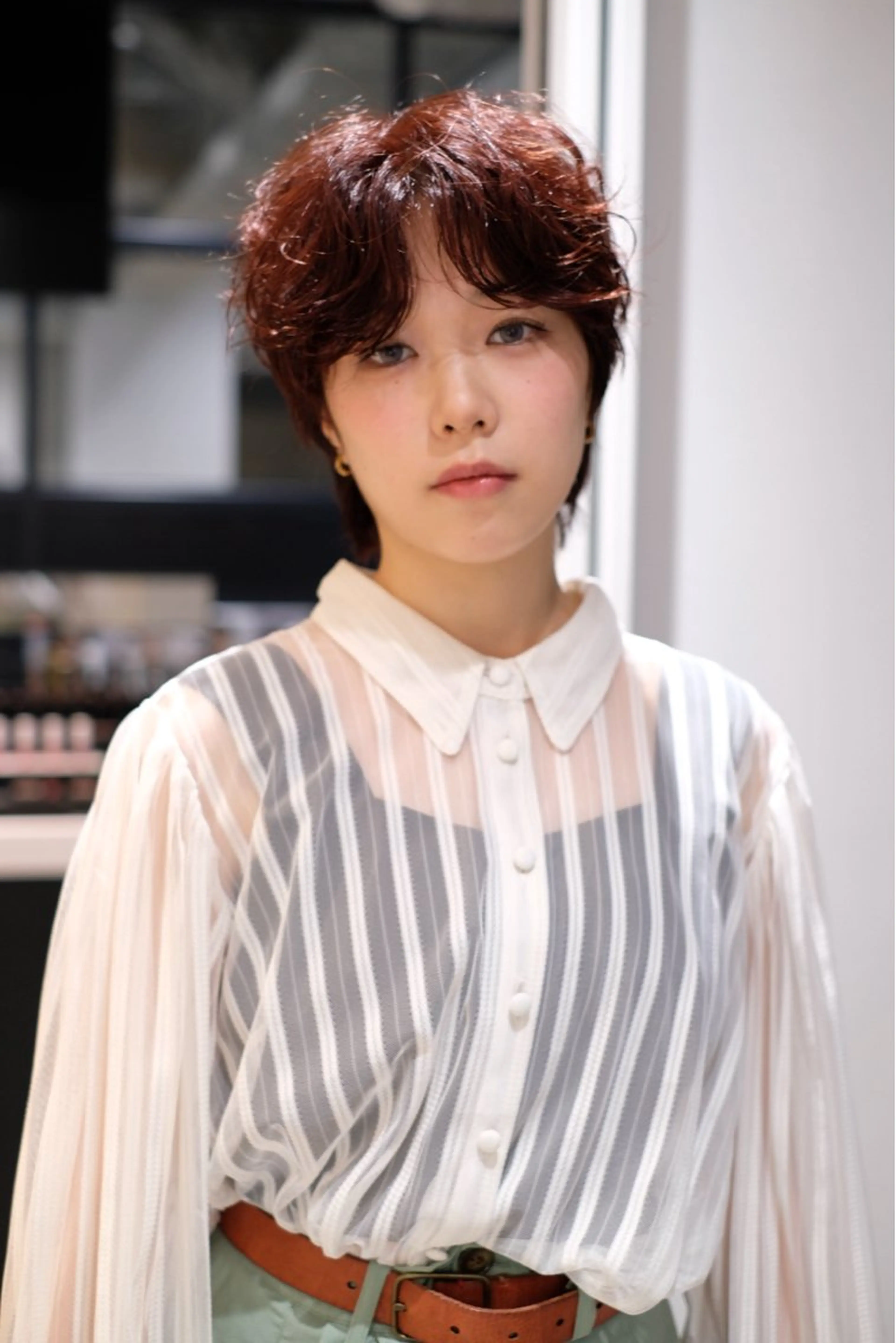 ショート パーマ 瓜谷 亮磨のヘアスタイル