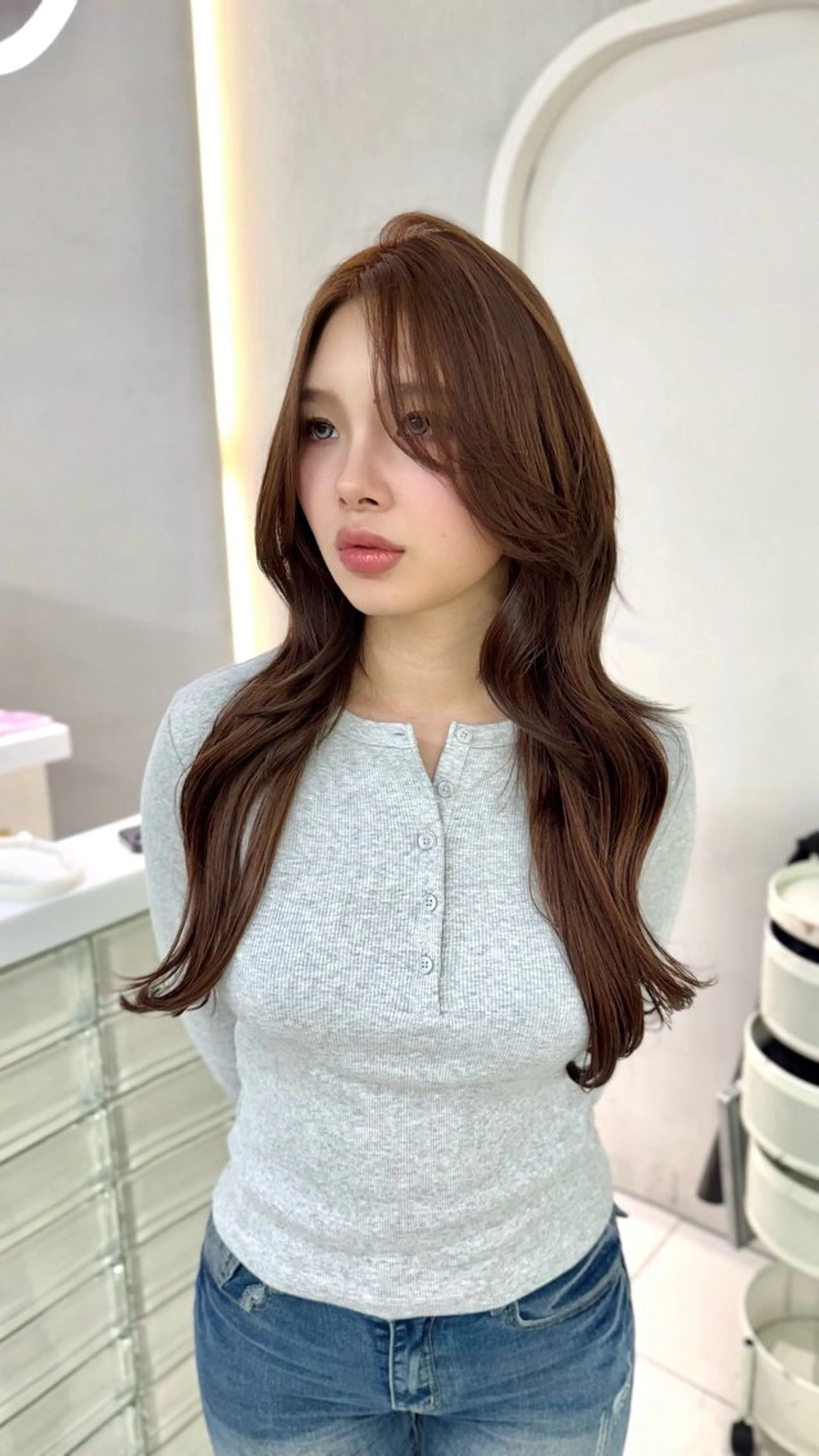 カラー ヘアカラー ANN GAGAのヘアスタイル