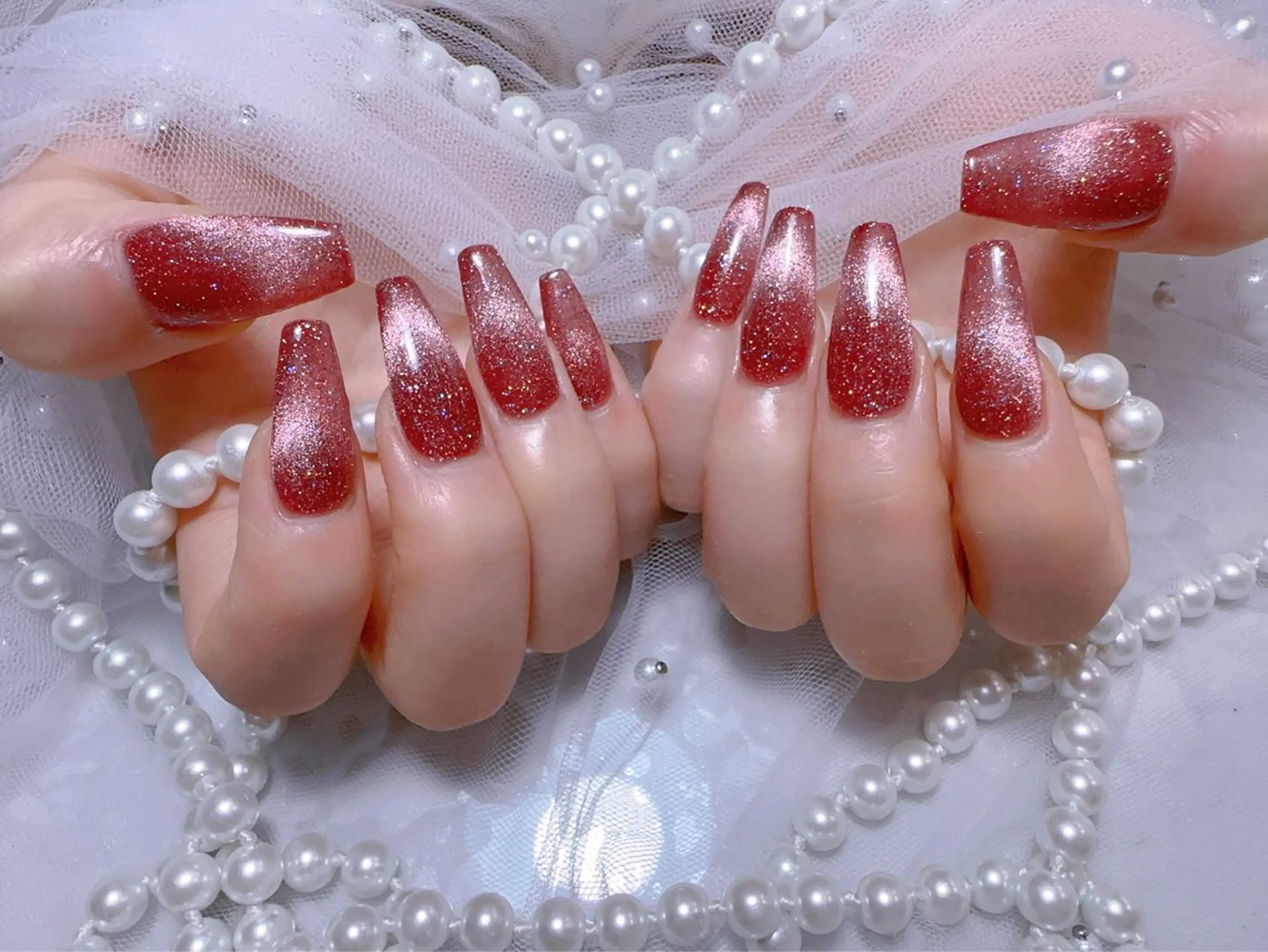 ネイル 長さ出し マグネットネイル ネイルチップ ハンドネイル You&Me Miyuのネイルデザイン