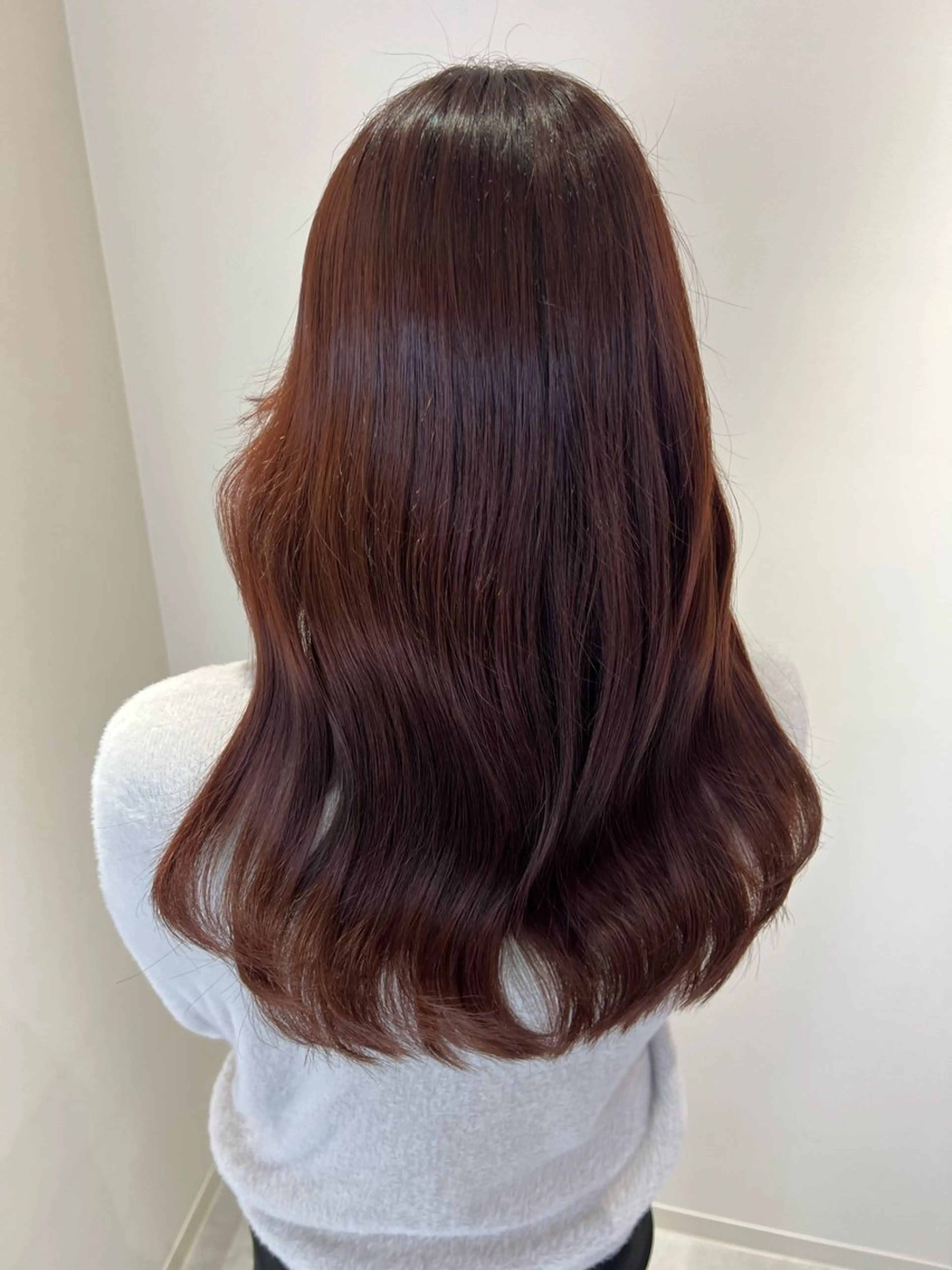 ロング ピンクブラウン 艶髪/透明感 レイヤー YUKIのヘアスタイル