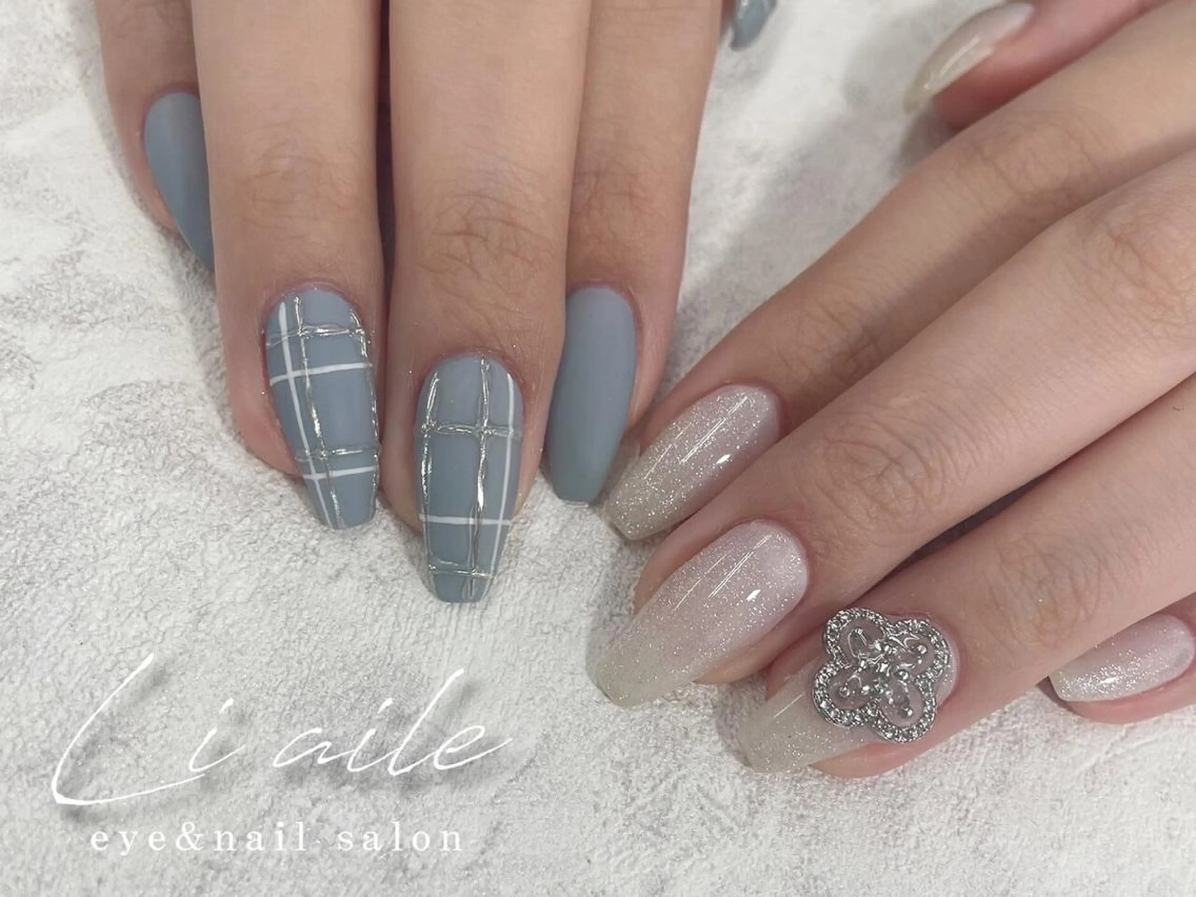 ネイル マグネットネイル 持ち込み ワンホンネイル Li aile - eye&nailsalon -所属・Li aile 【リエル】上本町店のネイルデザイン