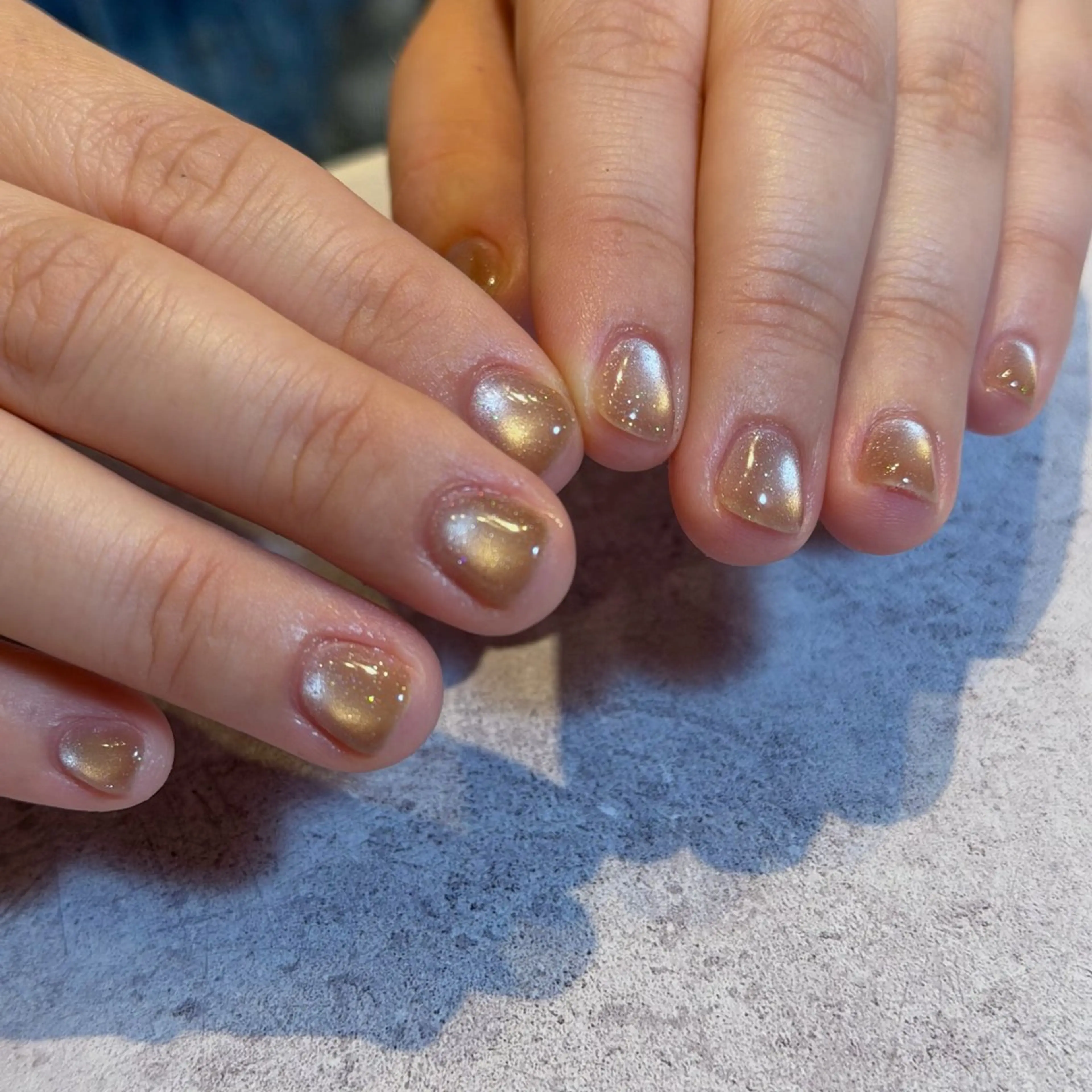 ネイル クリアネイル フラッシュネイル フラッシュマグ フレンチネイル マグネットネイル ハンドネイル Luana所属・Luana nailのネイルデザイン