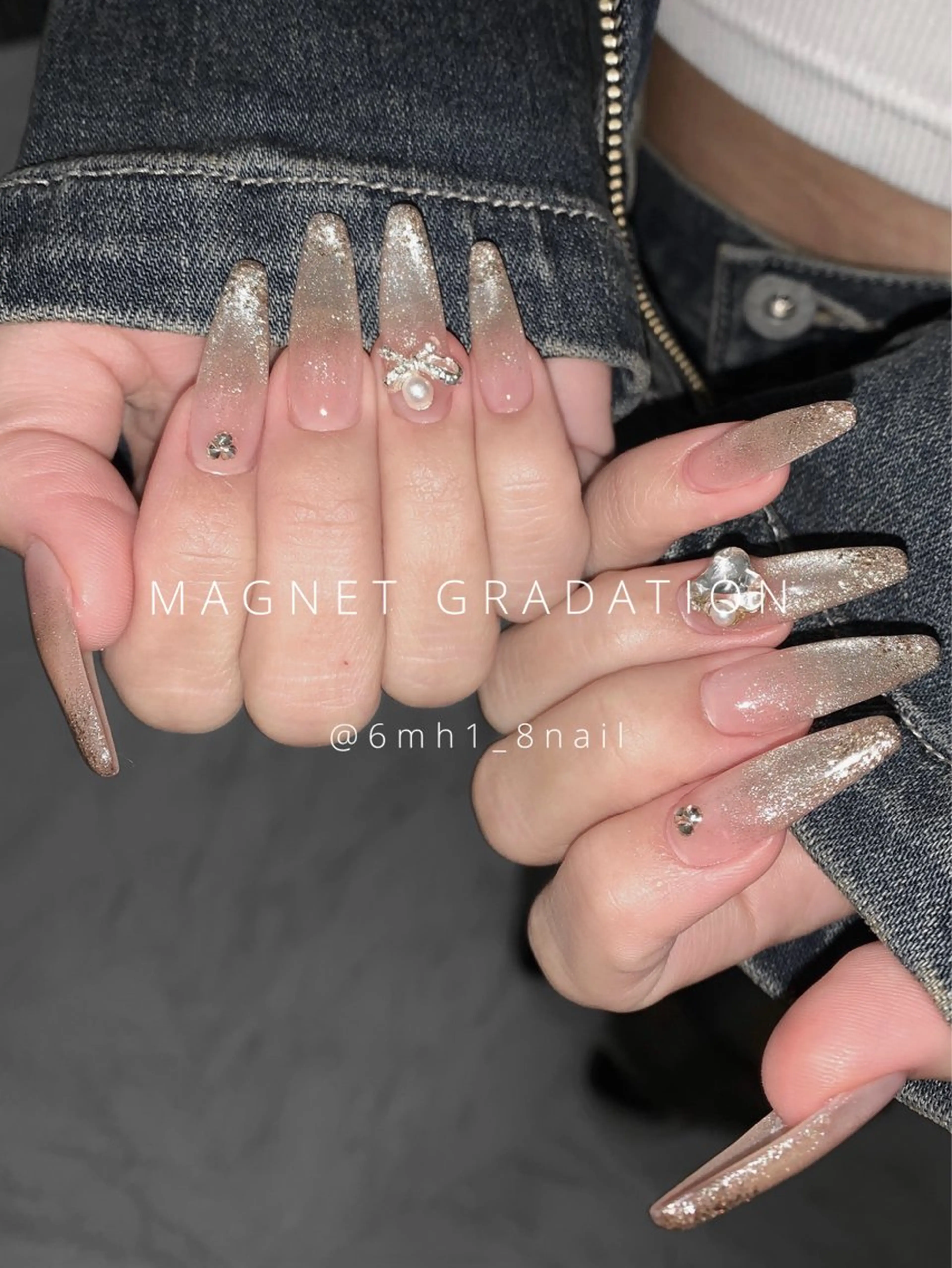 ネイル Maho🦋 ワンホン／韓国ネイルのネイルデザイン