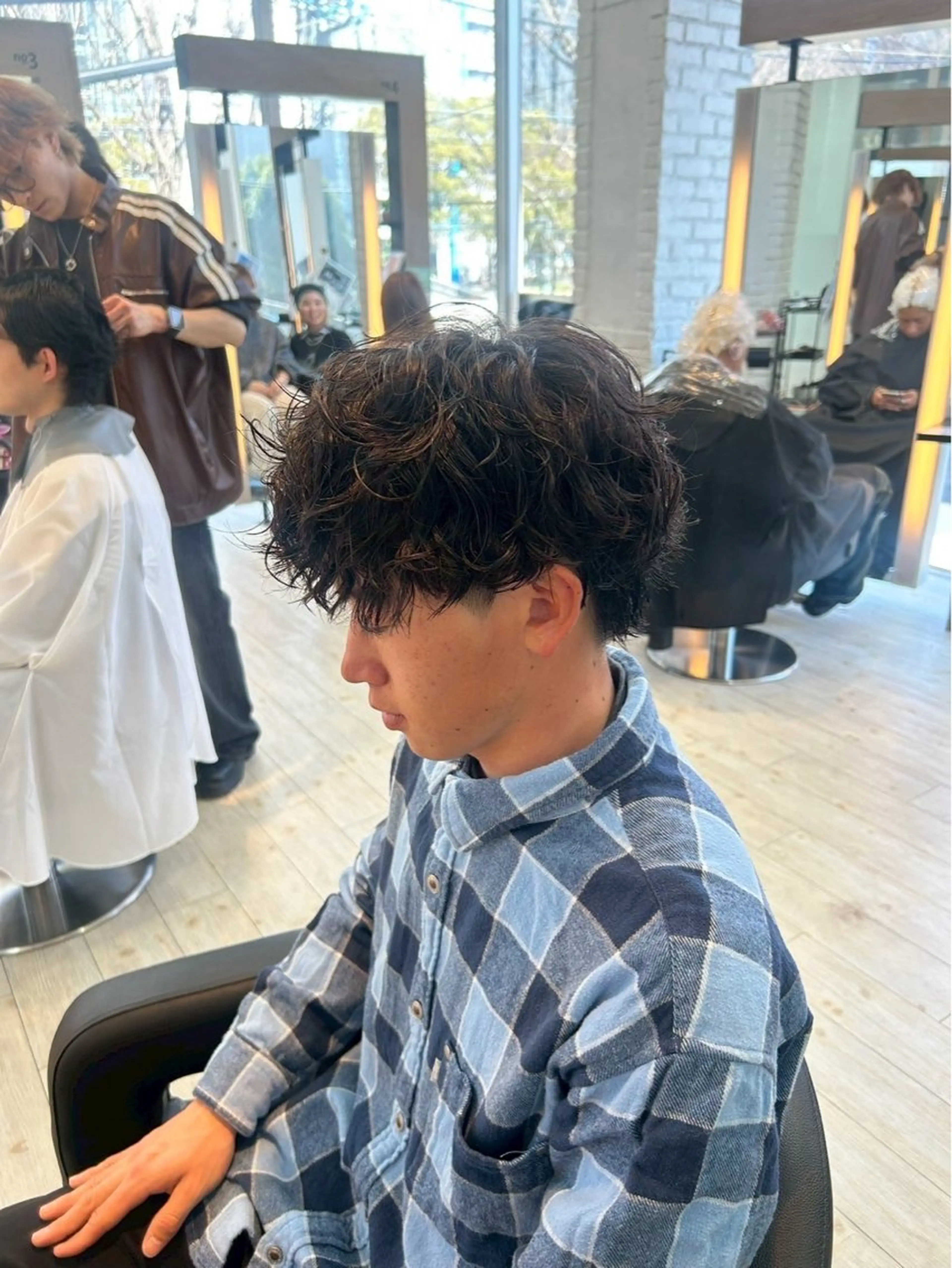 メンズ カット パーマ Yamato/ 韓国ヘア/栄のヘアスタイル