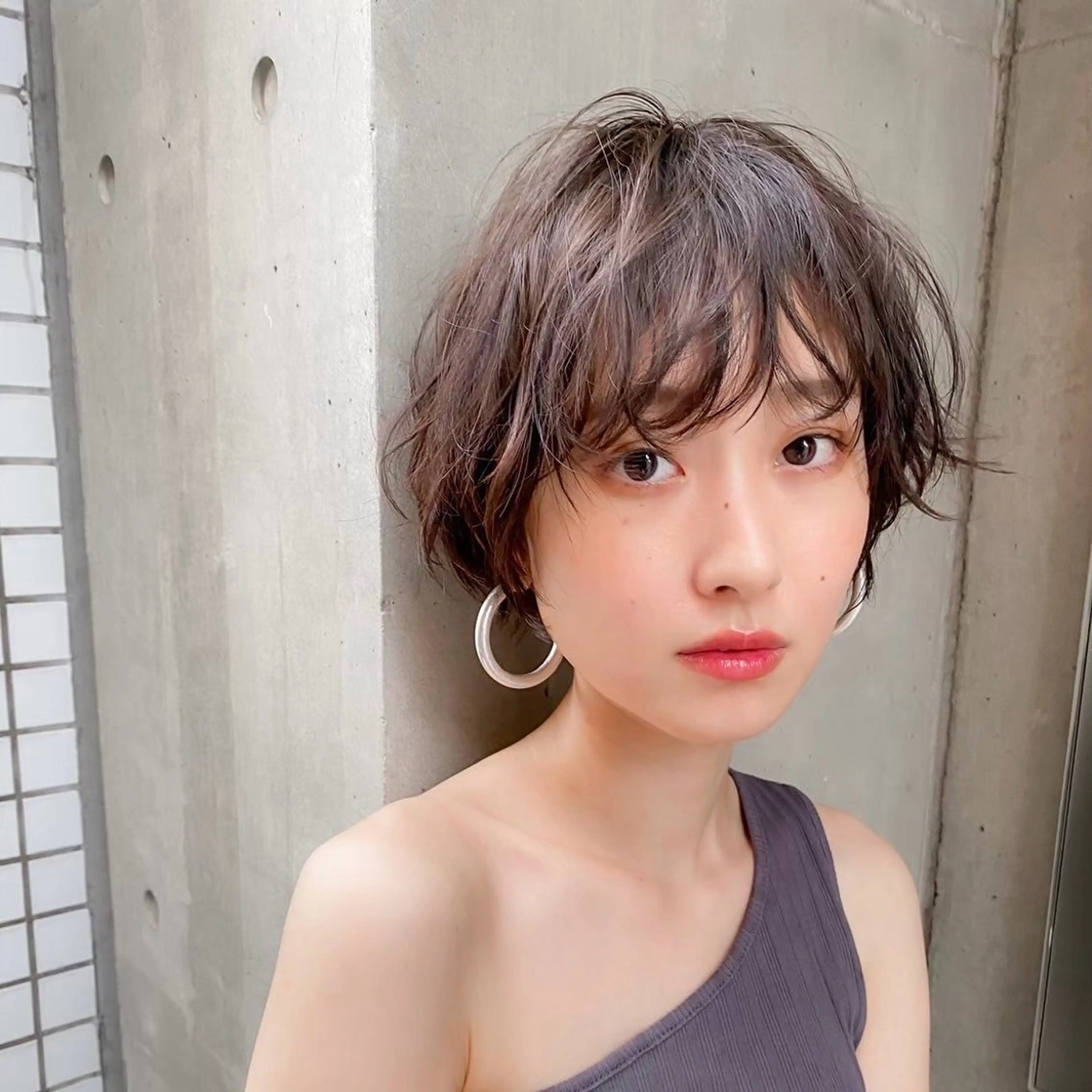 こだわりカット🌺＋パーマ🦚(ノーマルorデジタル)＋1stepトリートメント✨/顔まわり/ショートヘア/丸みの写真