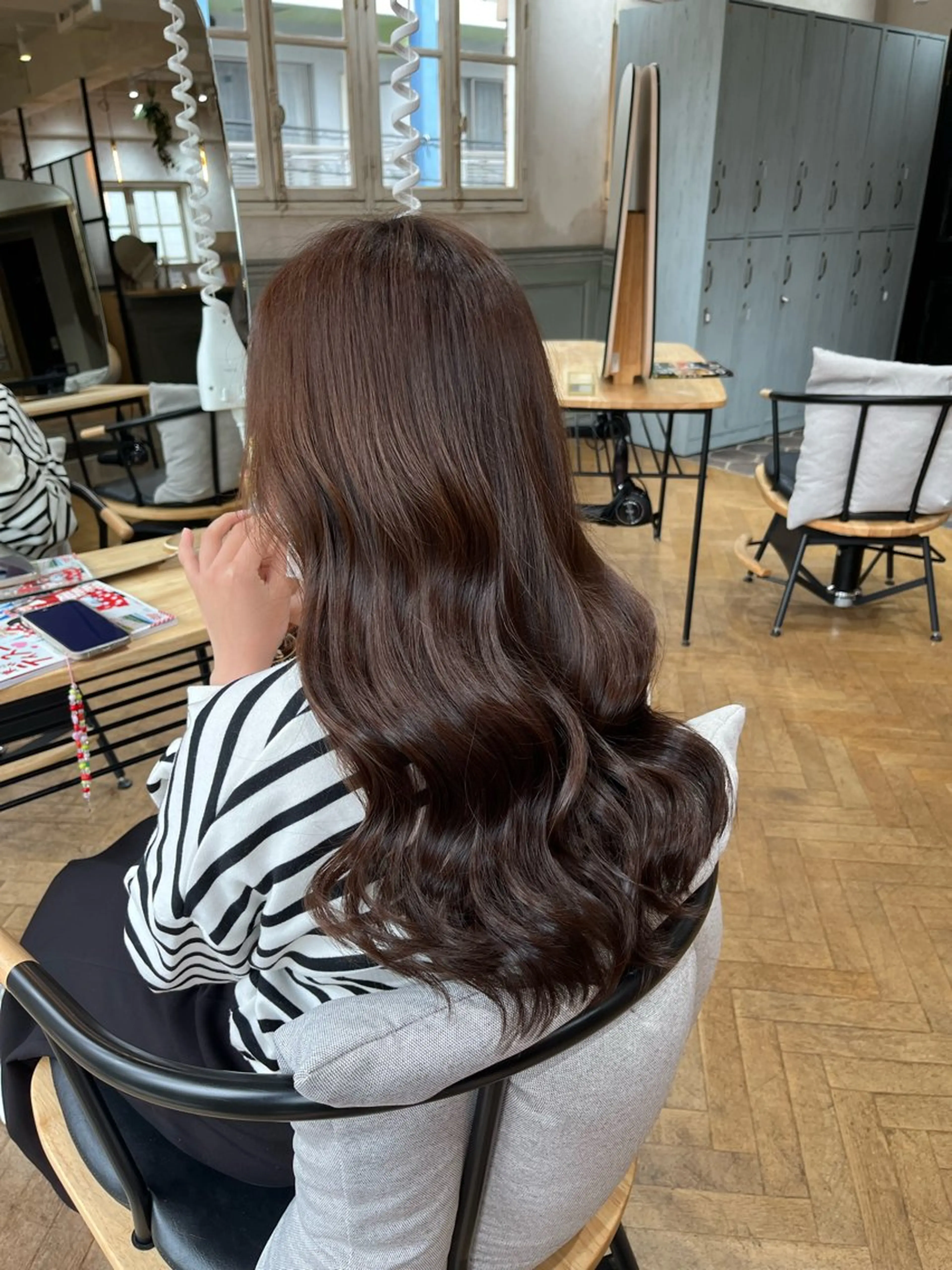 ロング カラー ブラウンカラー おがわあすか/東橋本 透明感・愛され🥞のヘアスタイル