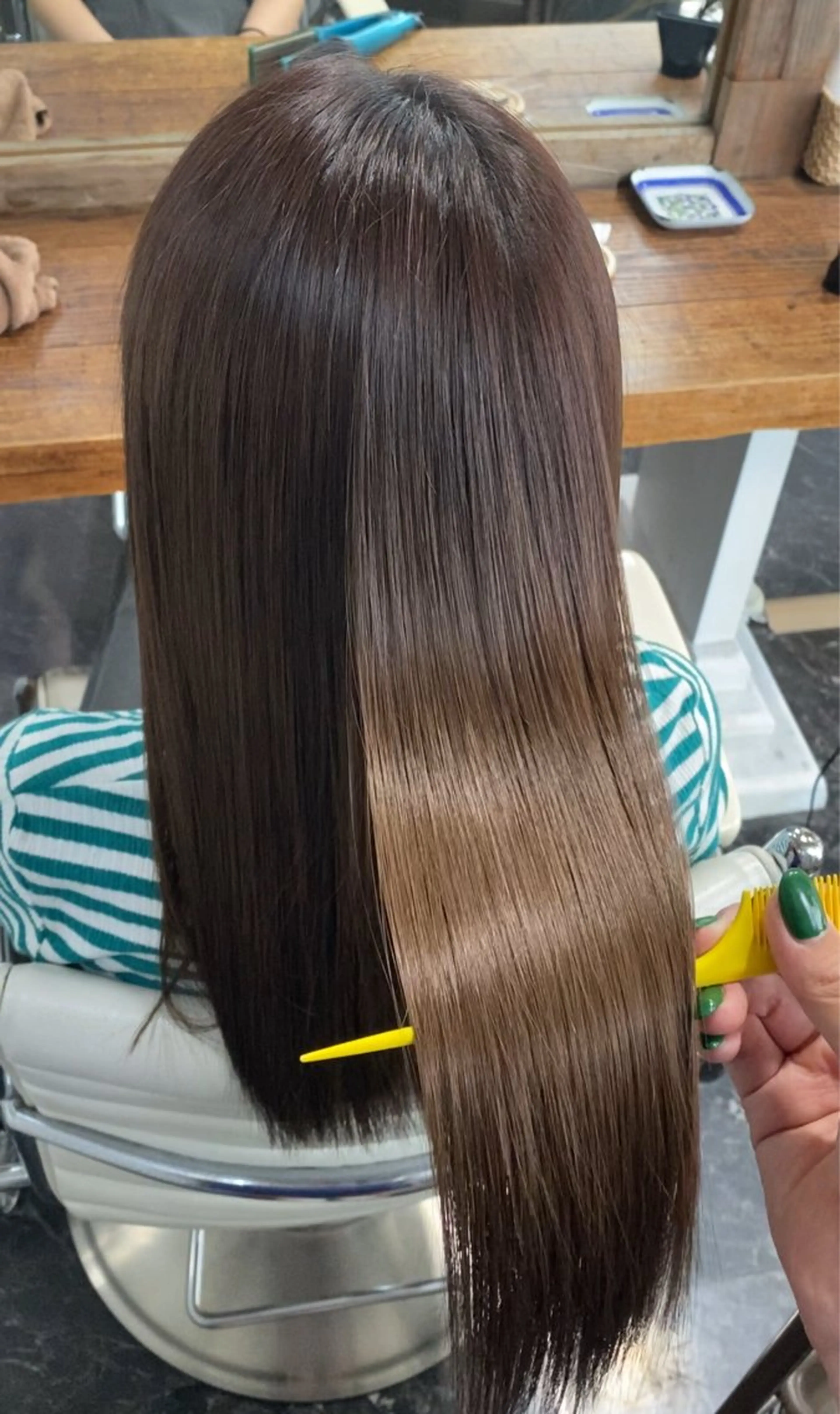 ロング 縮毛矯正 LOMARLIE/ NATUMIのヘアスタイル