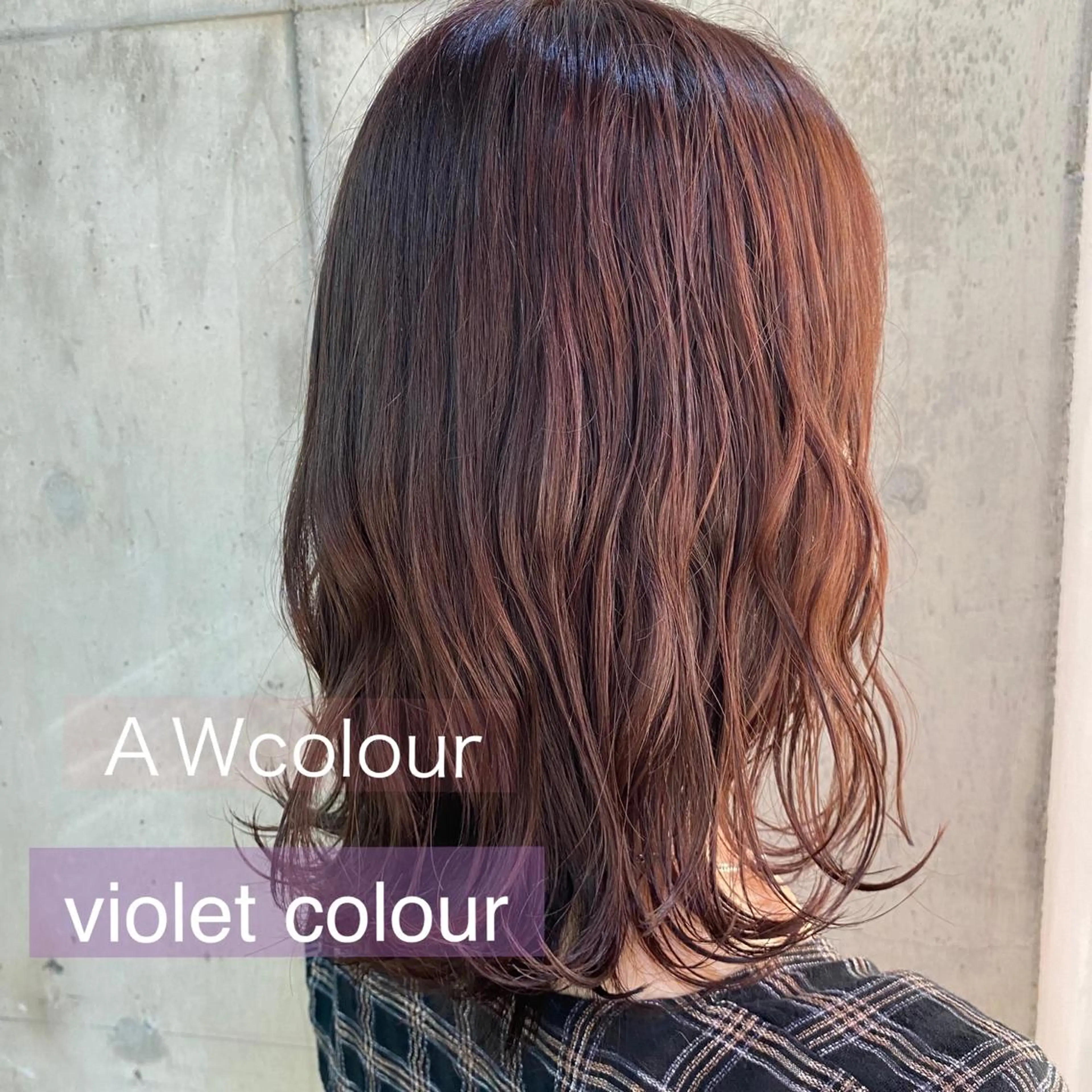 ミディアム カラー イルミナカラー 舟橋 りんかのヘアスタイル