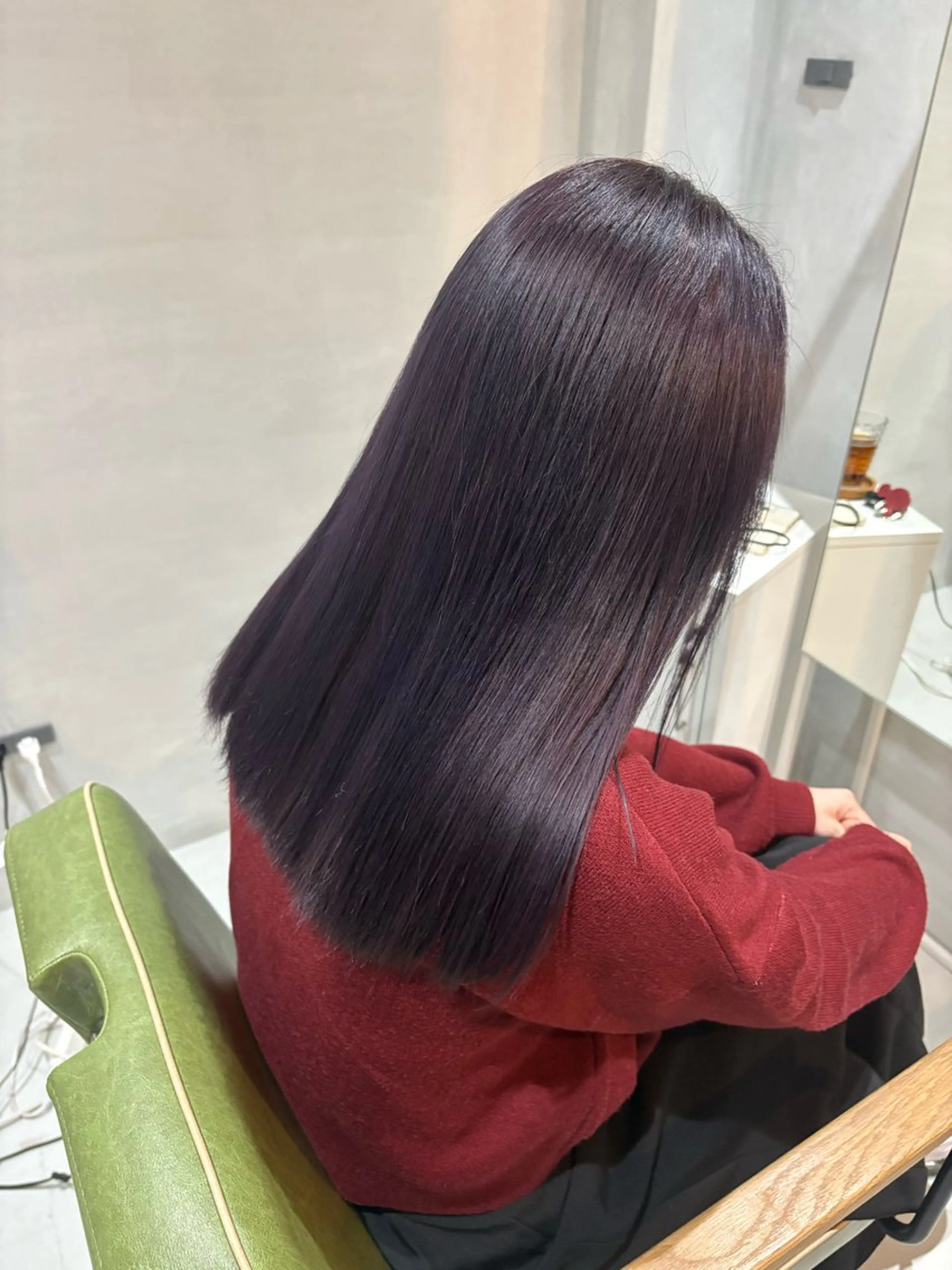 ロング カラー ハイトーン/艶髪/ 暗髪/韓国/sanaのヘアスタイル