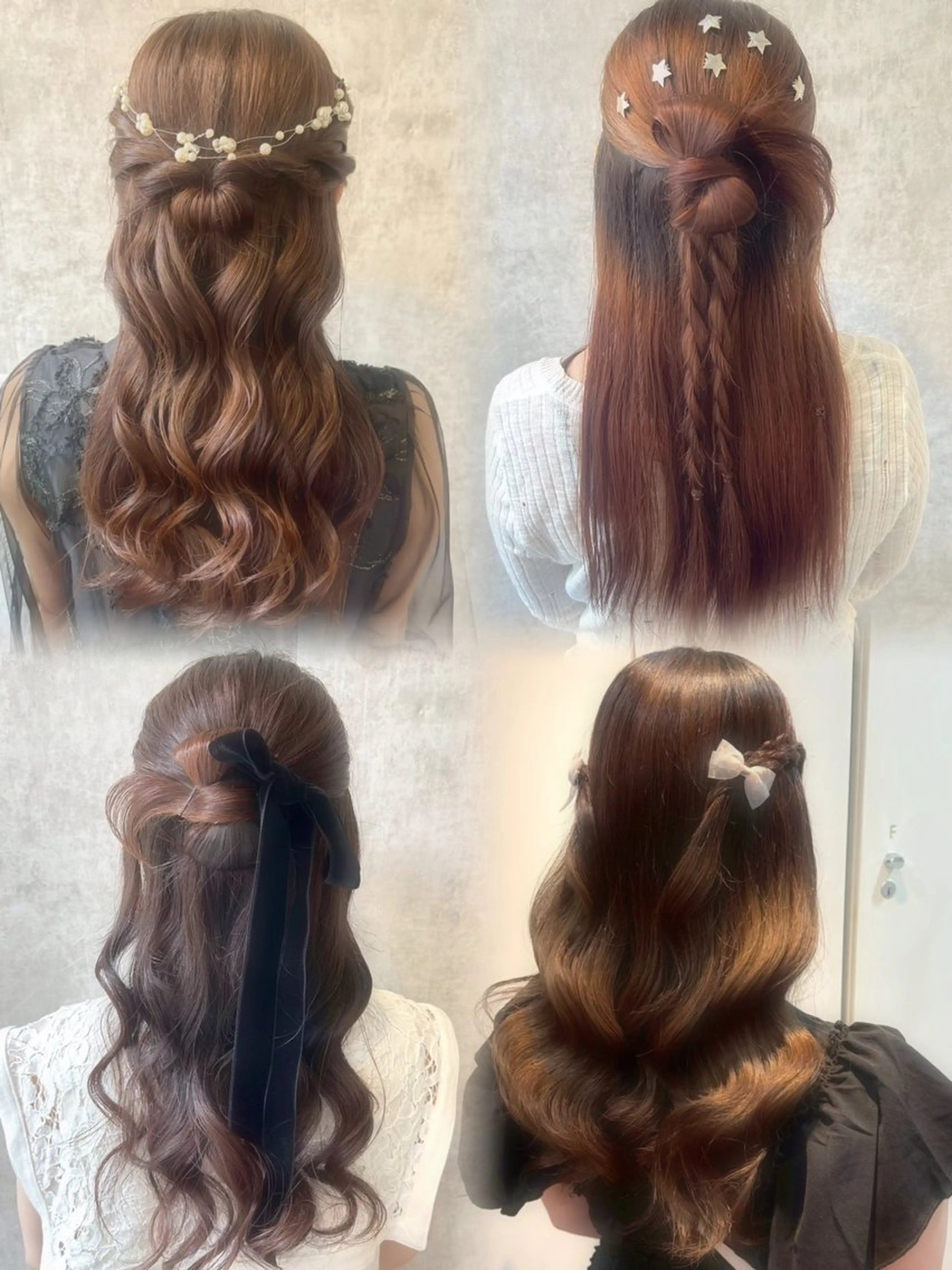 🌙ハーフアップアレンジ🌙の写真