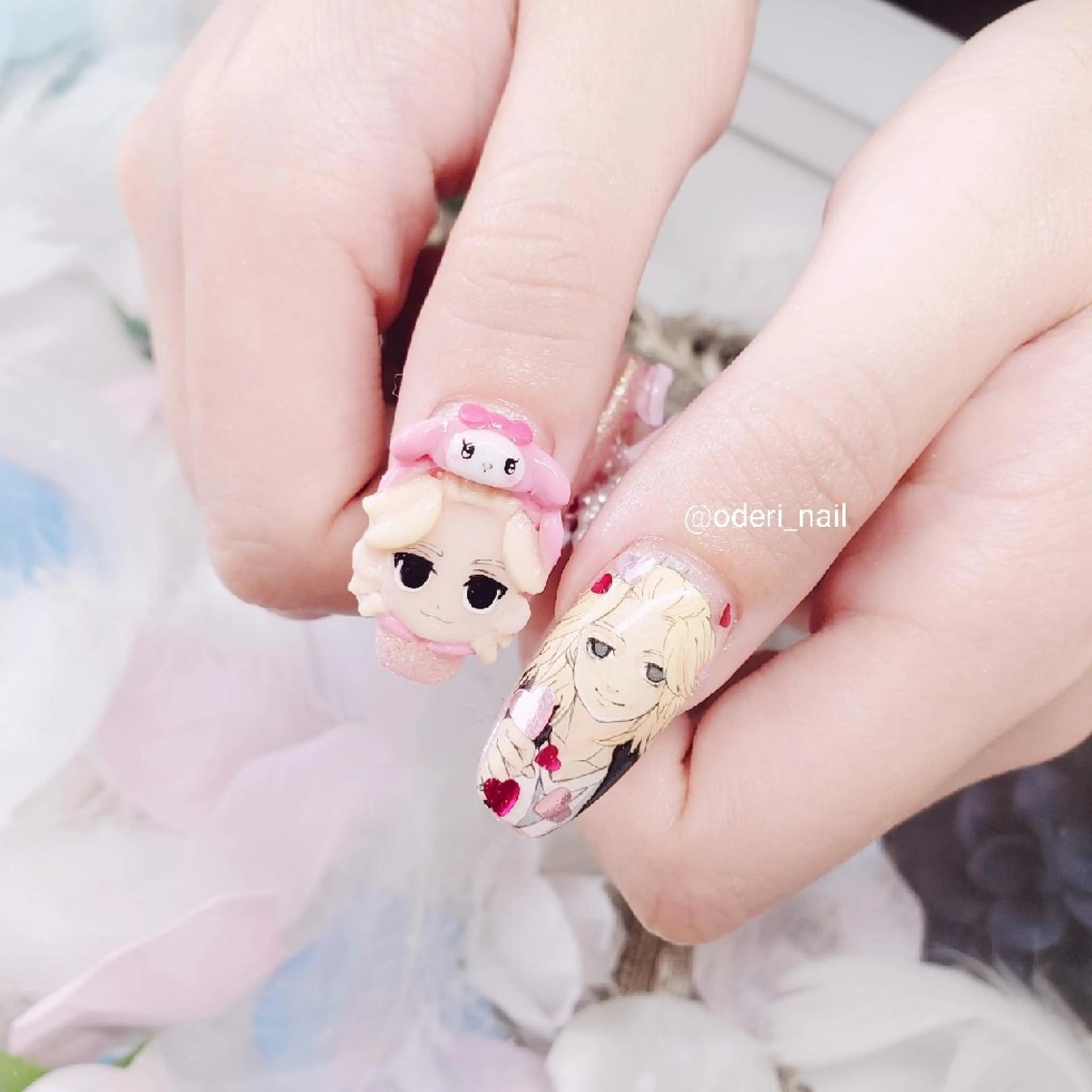 ネイル アートネイル ジェルネイル おで@ oderi_nailのネイルデザイン