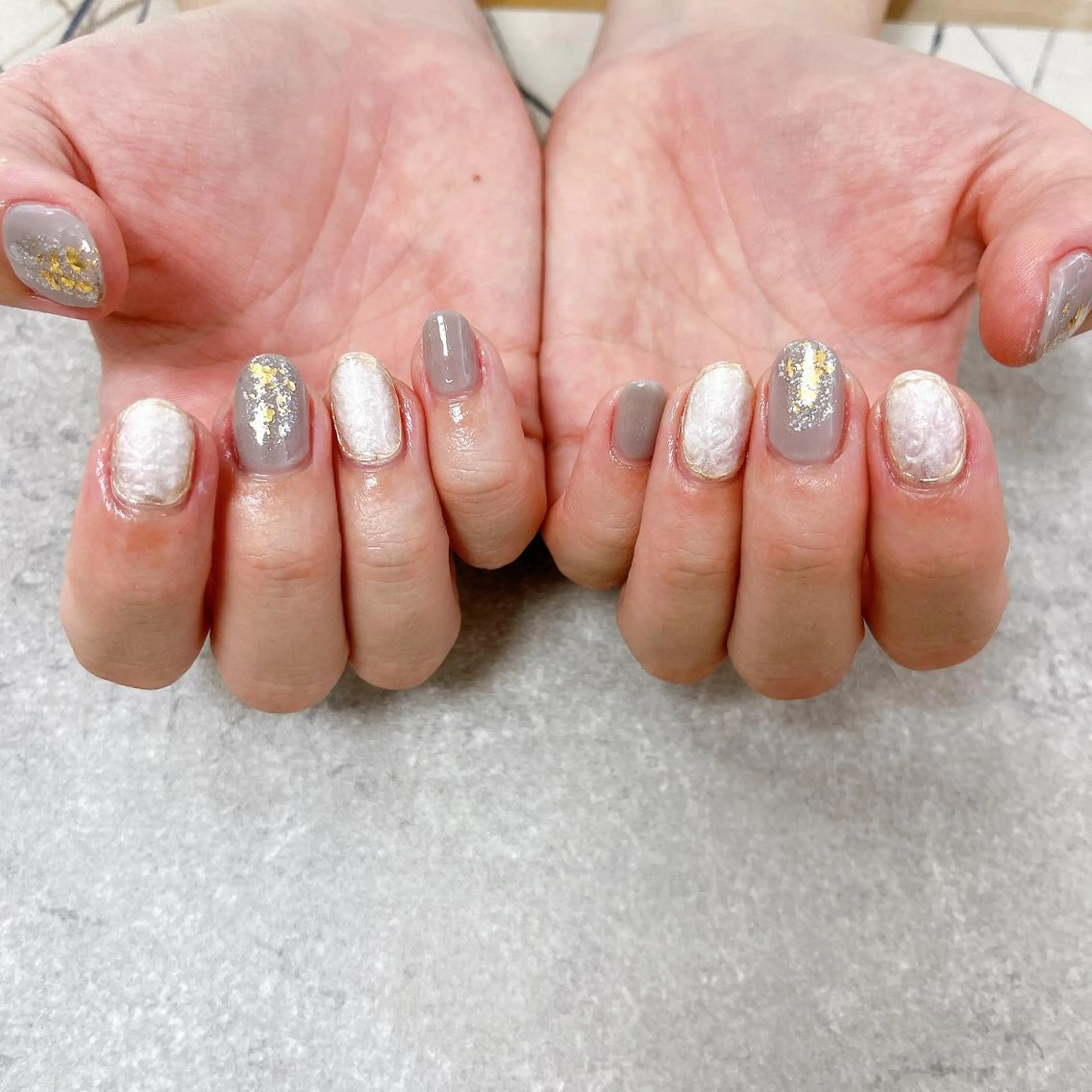 ネイル オーロラネイル フラワーネイル フットネイル フレンチネイル ジェルネイル Mogu nail 二子玉川のネイルデザイン