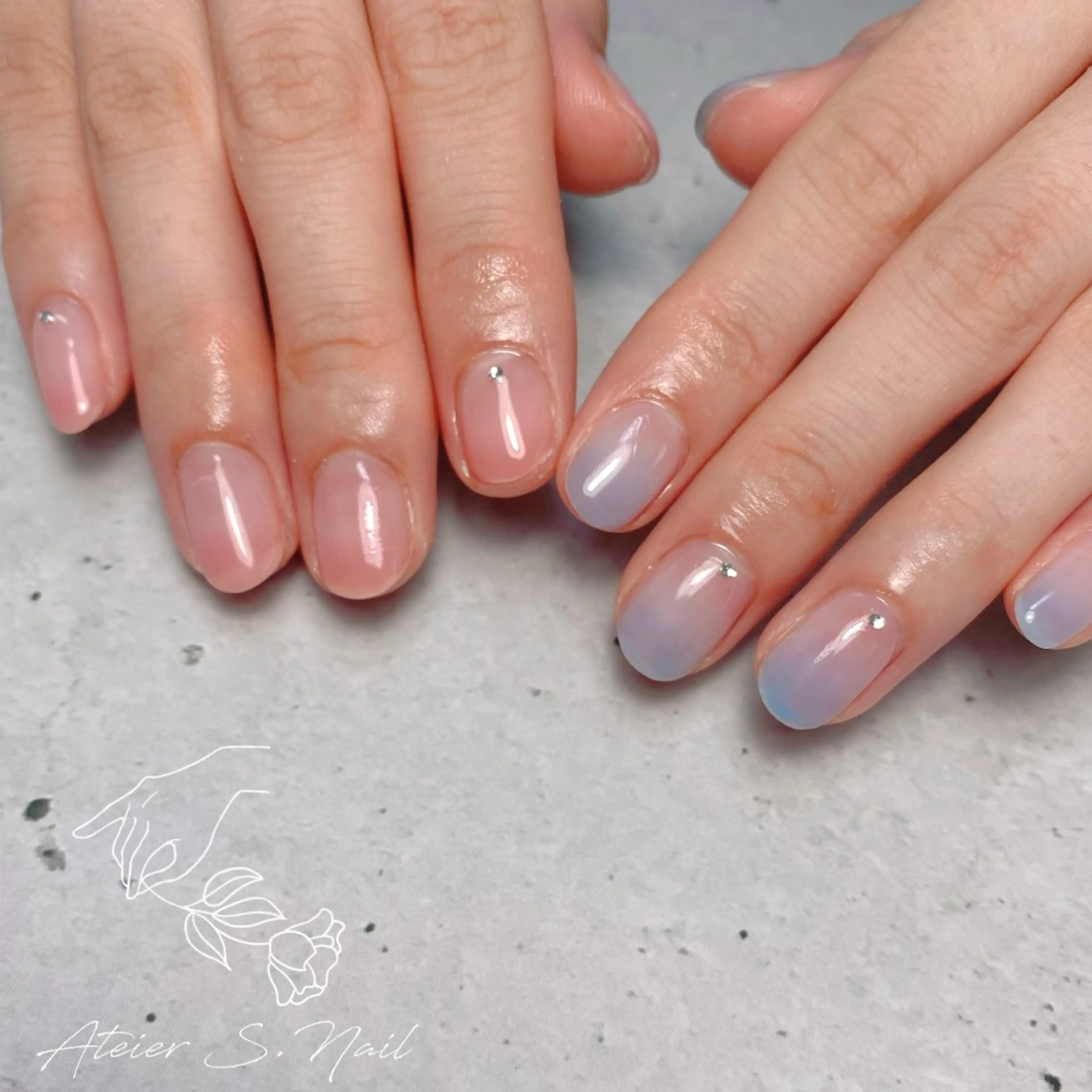 ネイル ワンカラーネイル パステルネイル ハンドネイル Atelier S.nailのネイルデザイン