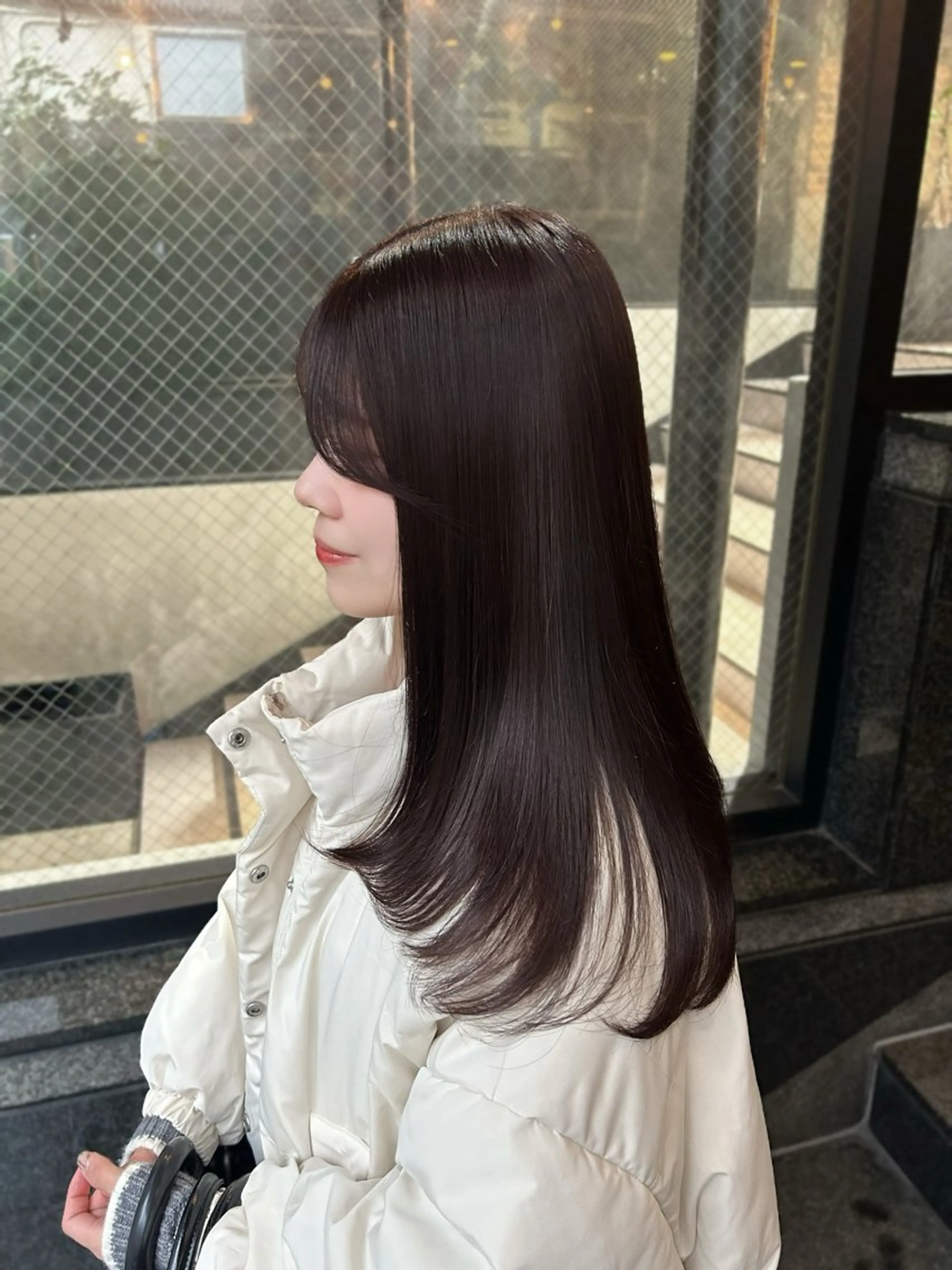 セミロング カラー ラベンダーカラー レイヤーカット カット ヘアカラー トリートメント As hair所属・柔らか垢抜けｶﾗｰと ｶｯﾄ🫧ASUKAのヘアスタイル