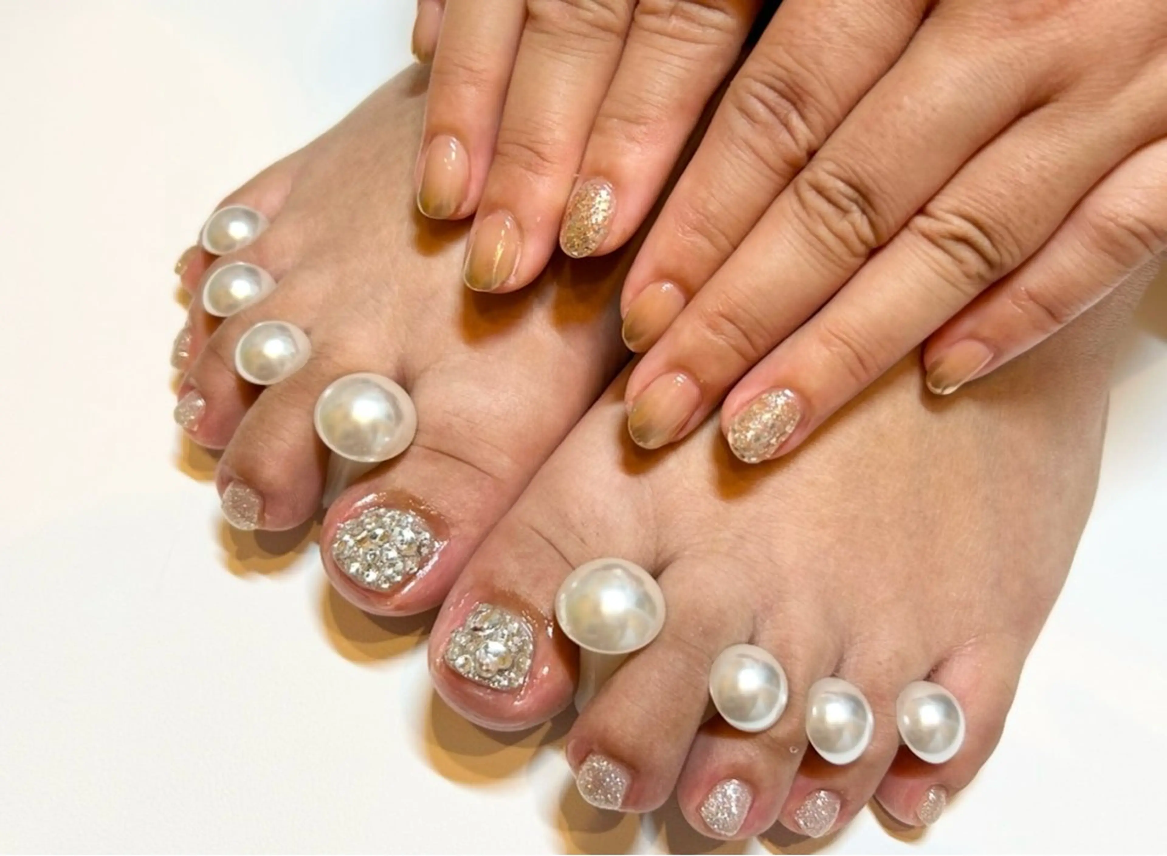 ネイル フットネイル 持ち込み 頑張る女性の味方✴︎ M.i　nail ♡のネイルデザイン