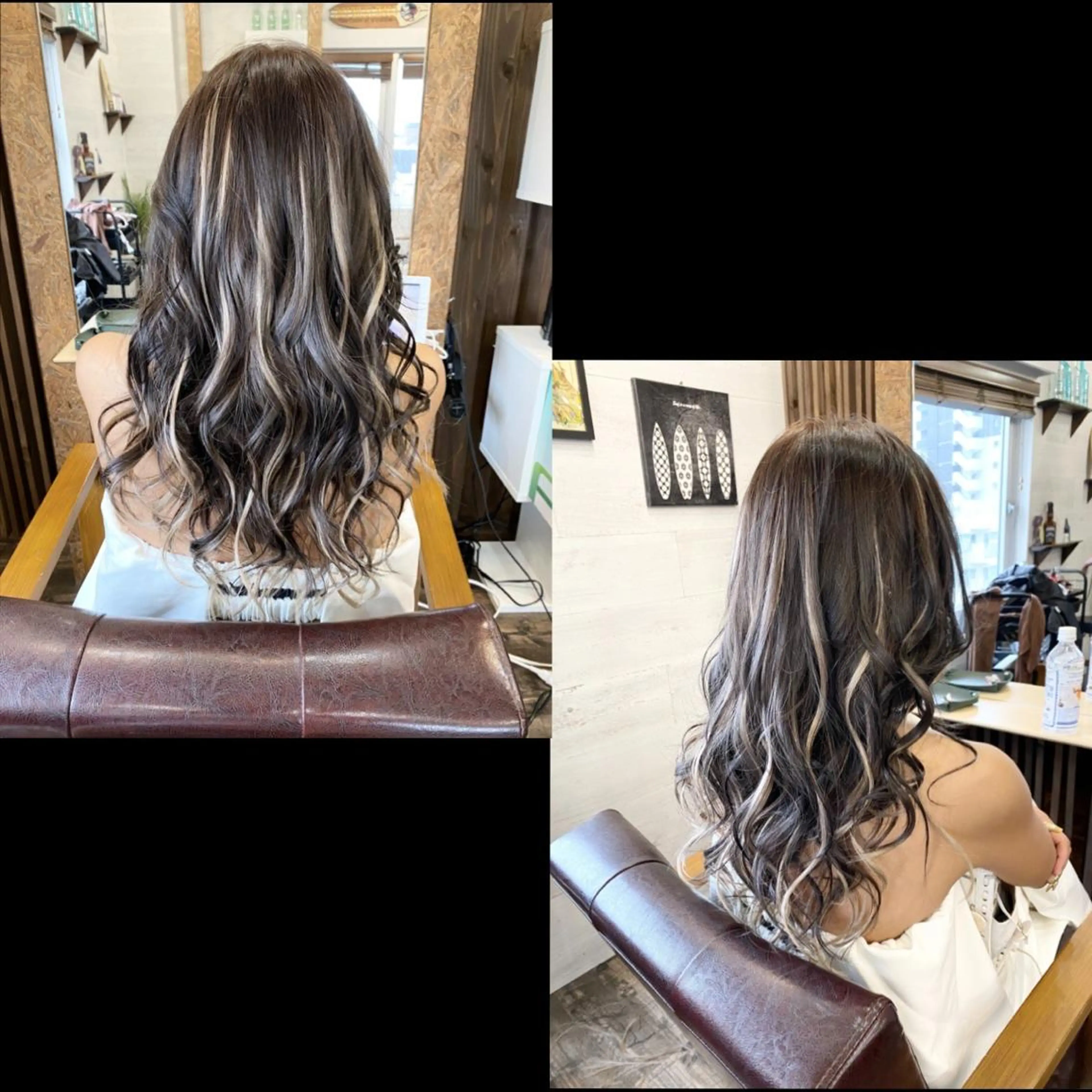 ミディアム カラー エクステ ✯カラー&編み込み エクステ✯池田智博✯のヘアスタイル