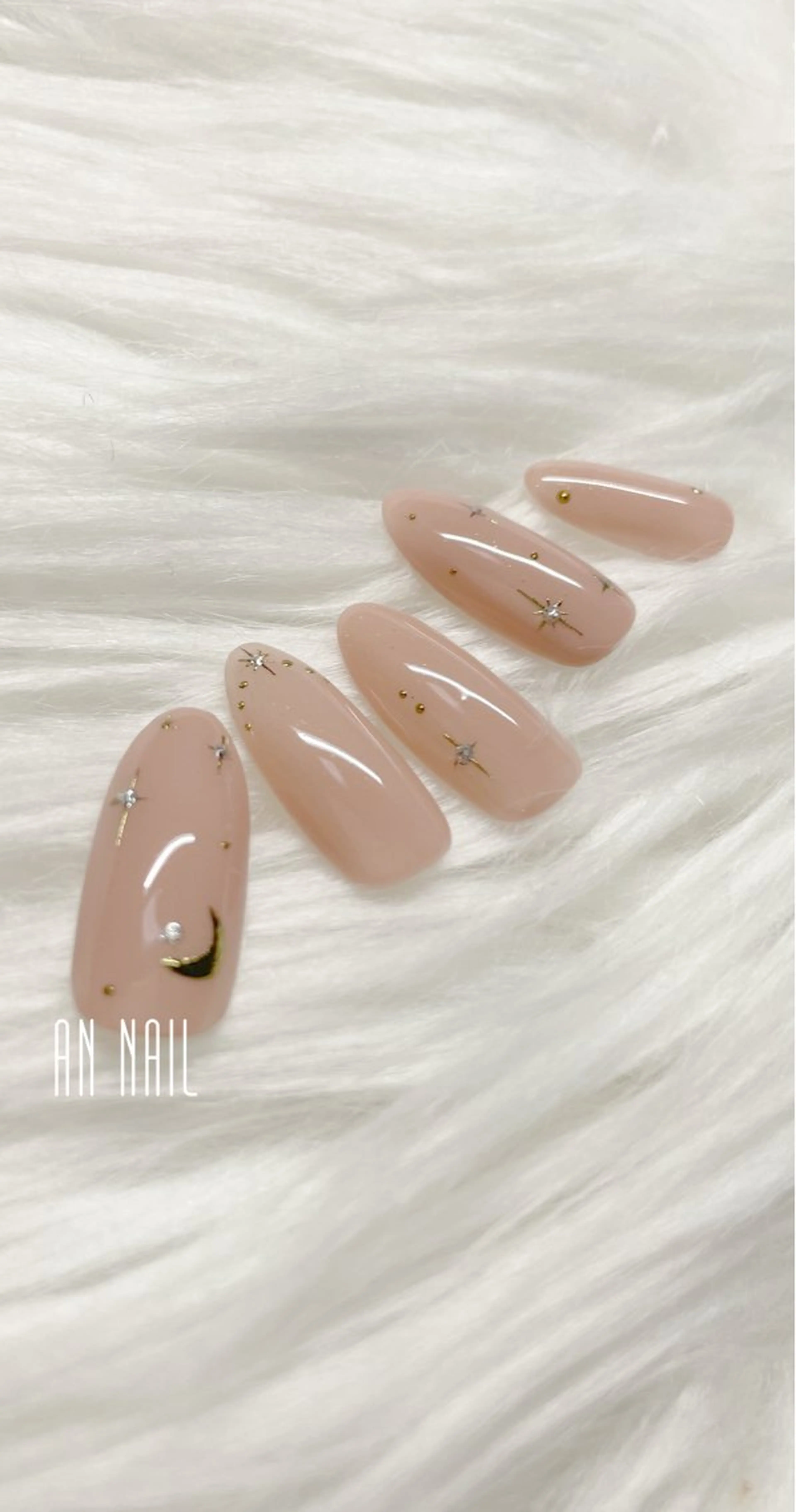 ネイル ミラーネイル 持ち込み ハンドネイル AN Nailのネイルデザイン