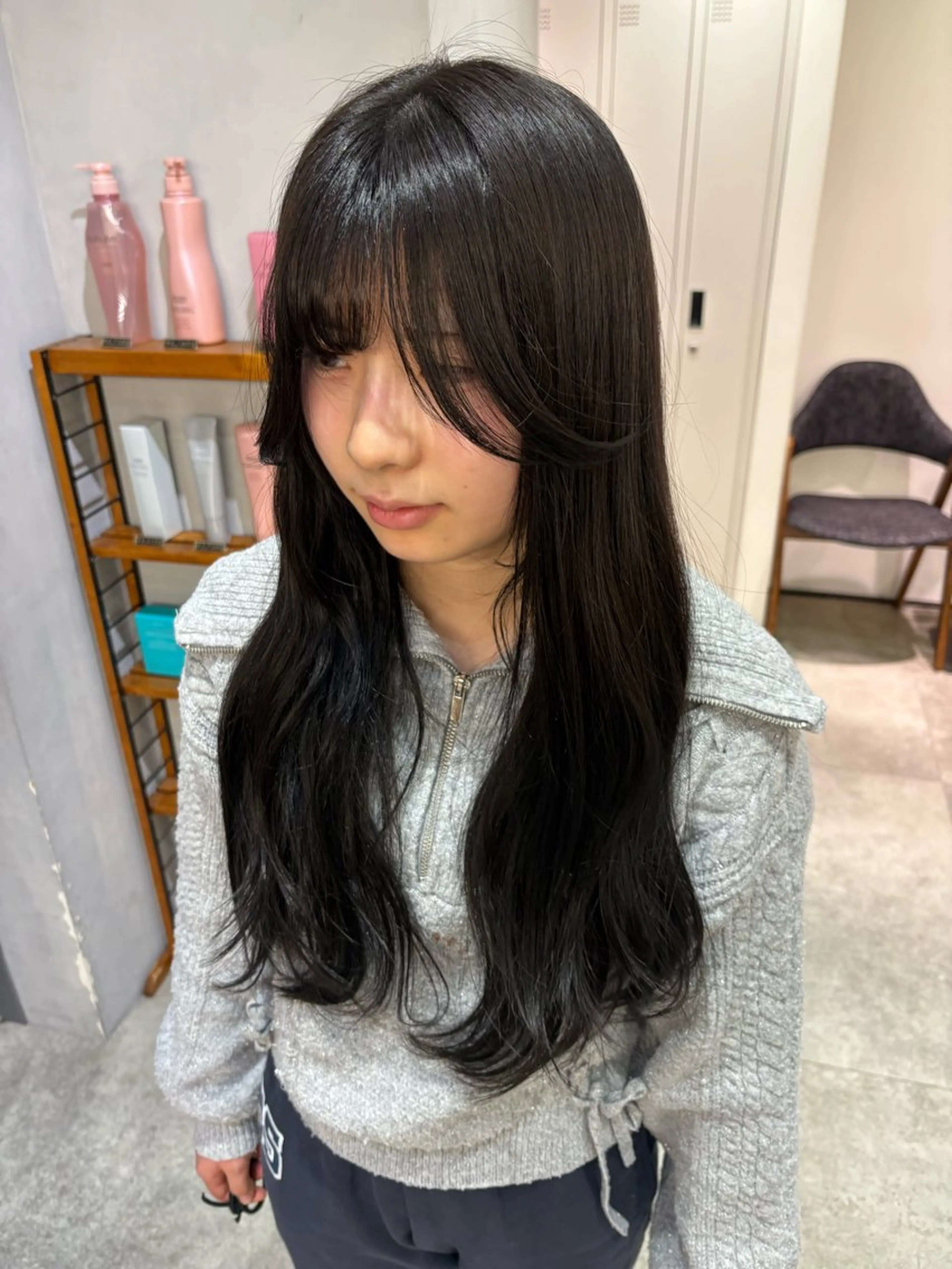 セミロング unami kichijoji所属・💭透明感/艶髪🫧 haluki🫧‪のヘアスタイル
