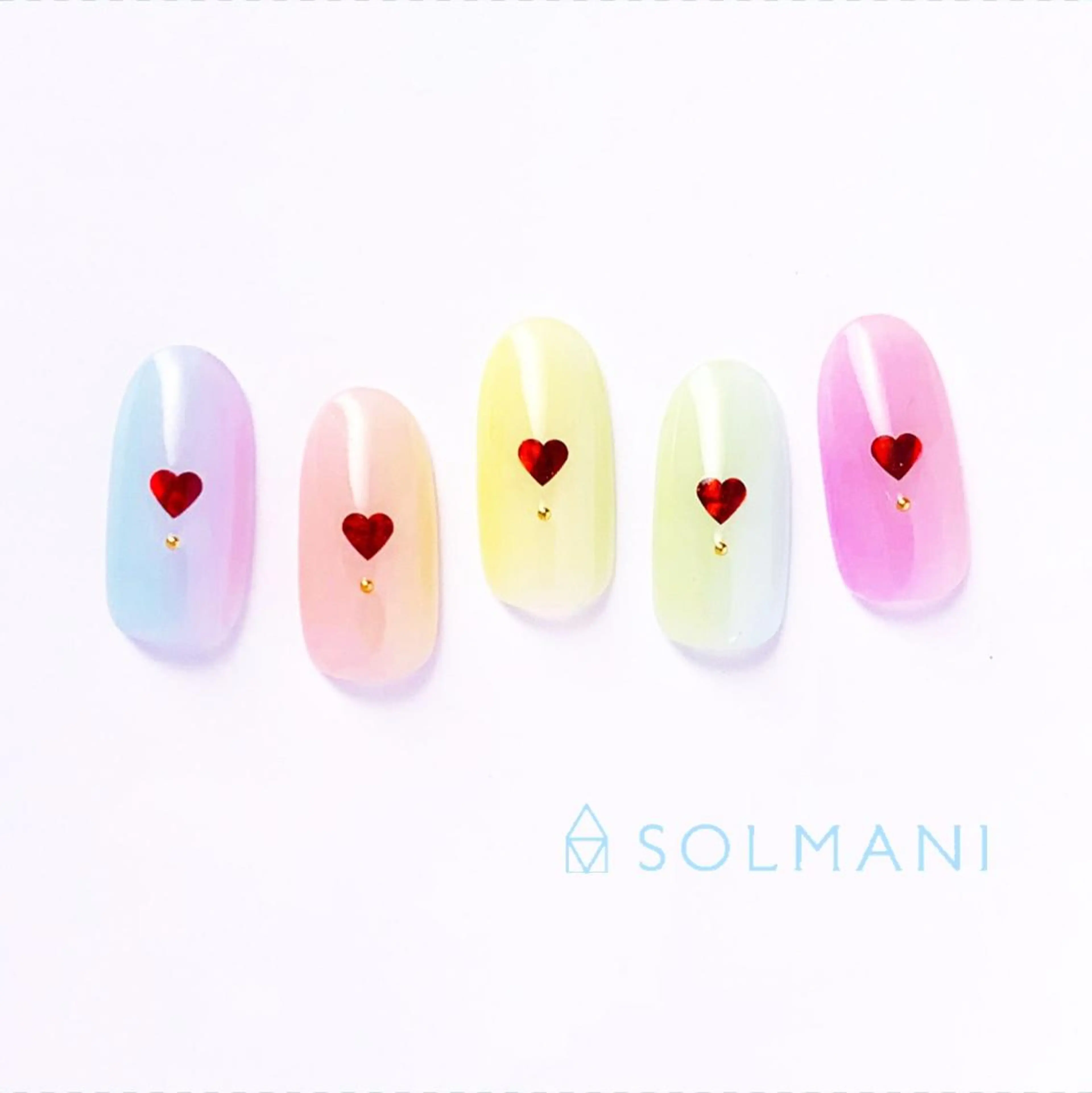 ネイル グラデーション SOLMANI 予約担当のネイルデザイン