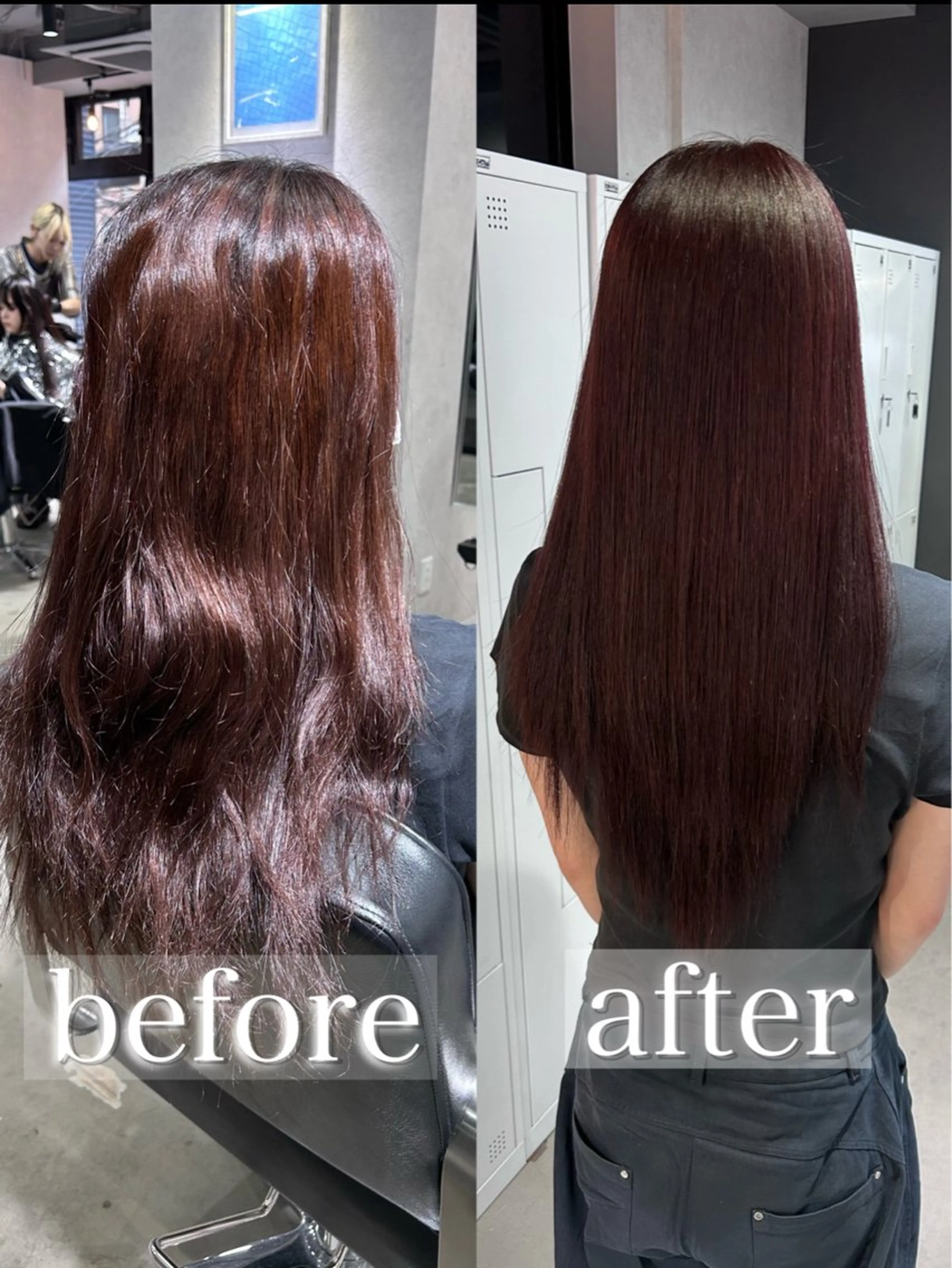 ロング 縮毛矯正 トリートメント カット ヘアカラー 縮毛矯正 髪質改善大阪/ 酸性縮毛矯正/ゆうとのヘアスタイル