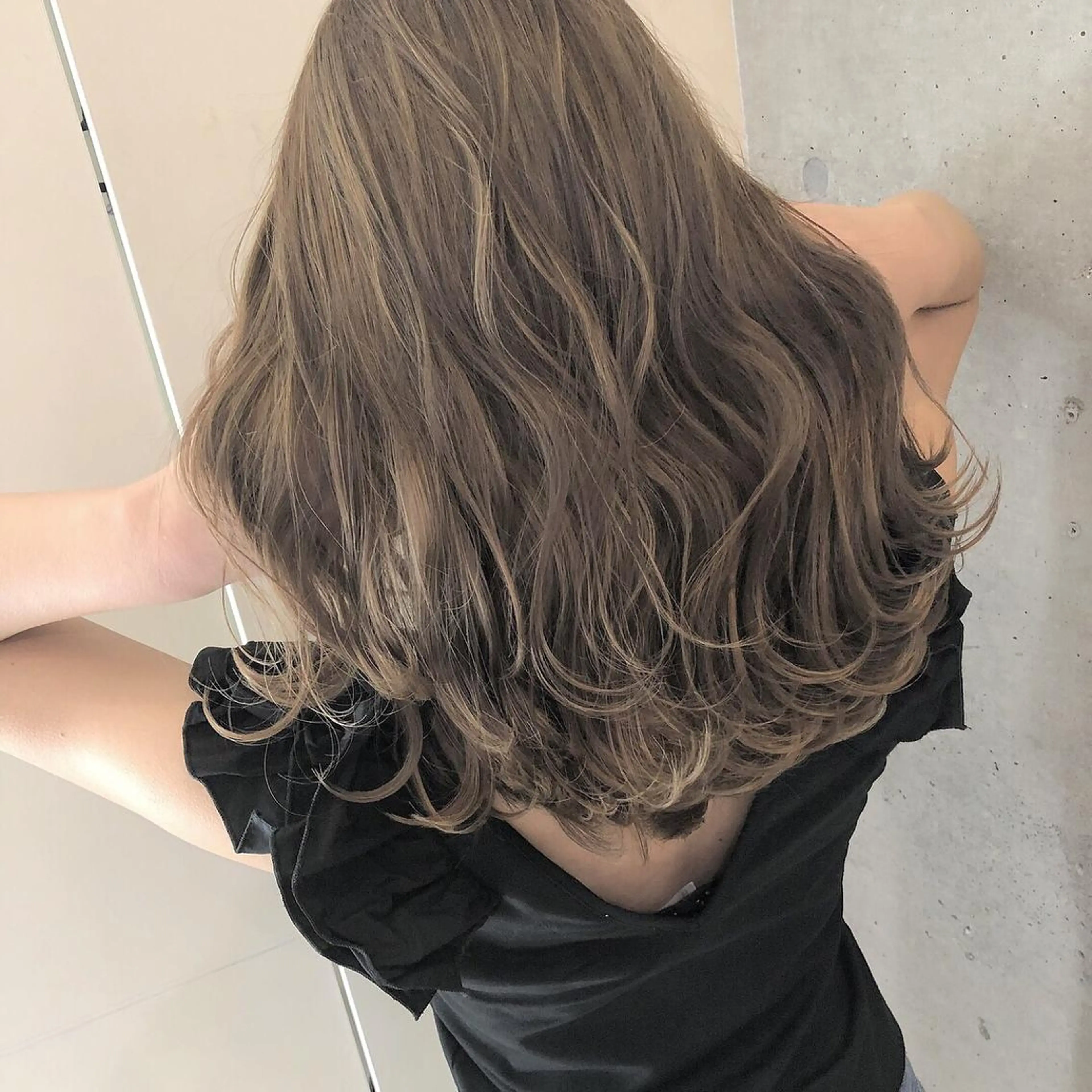 セミロング カラー 💎メンズカット/ 透明感　吉田拓海💎のヘアスタイル