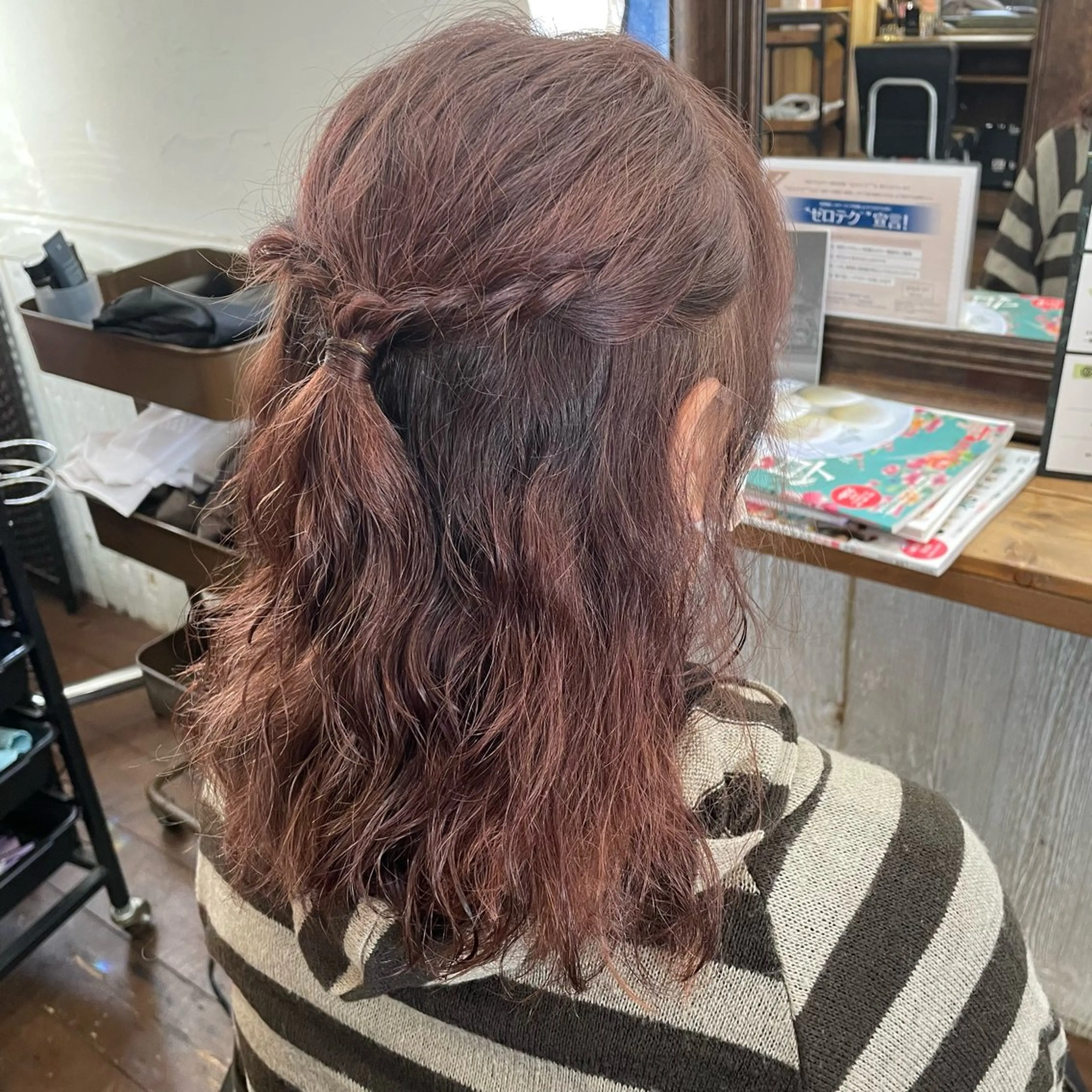 ミディアム カラー パーマ ヘアカラー 梶田 楓子のマツエク・マツパデザイン