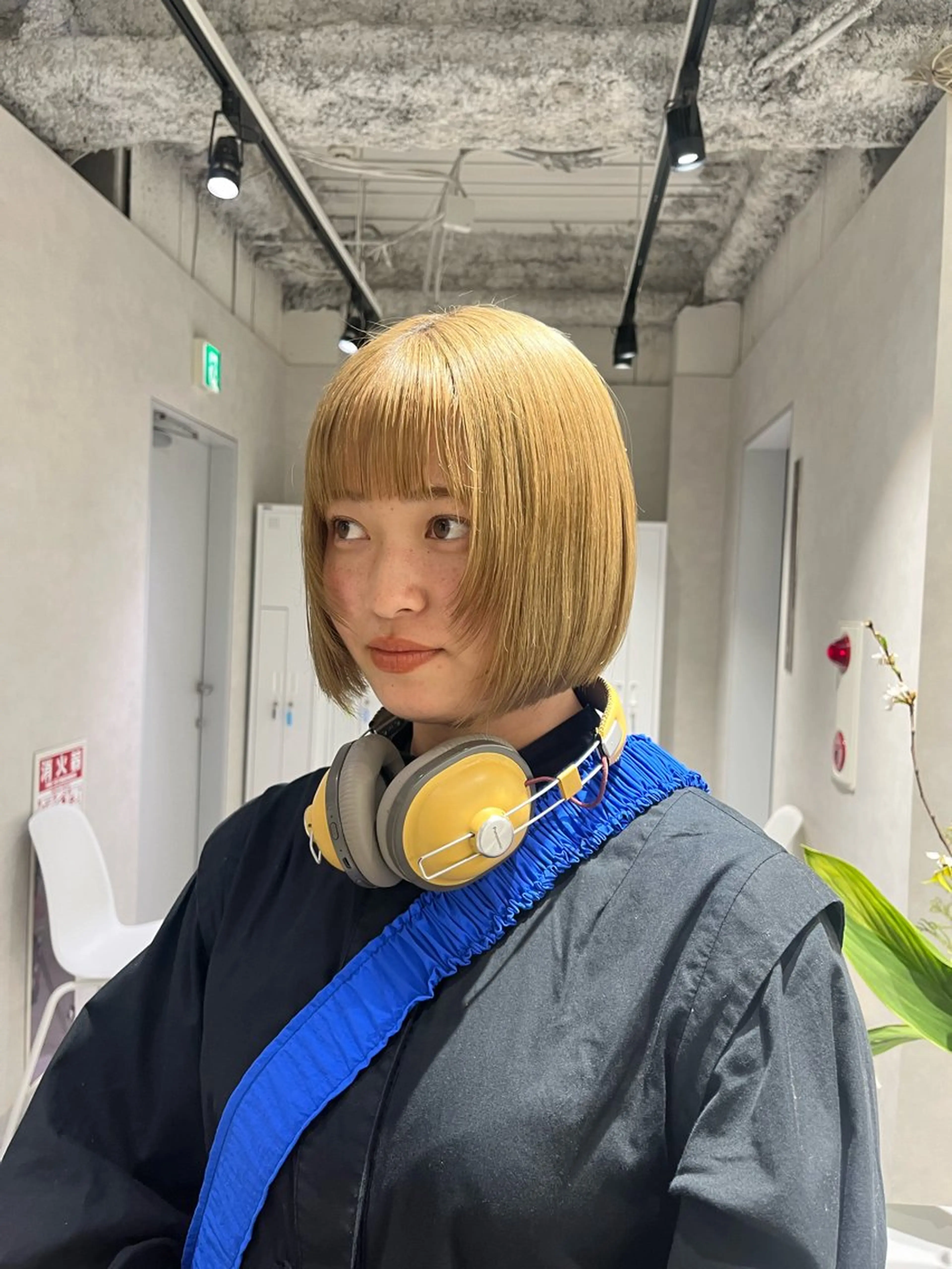 ミディアム ボブ レイヤーカット Mai🍀西梅田 メンズカットモデルのヘアスタイル