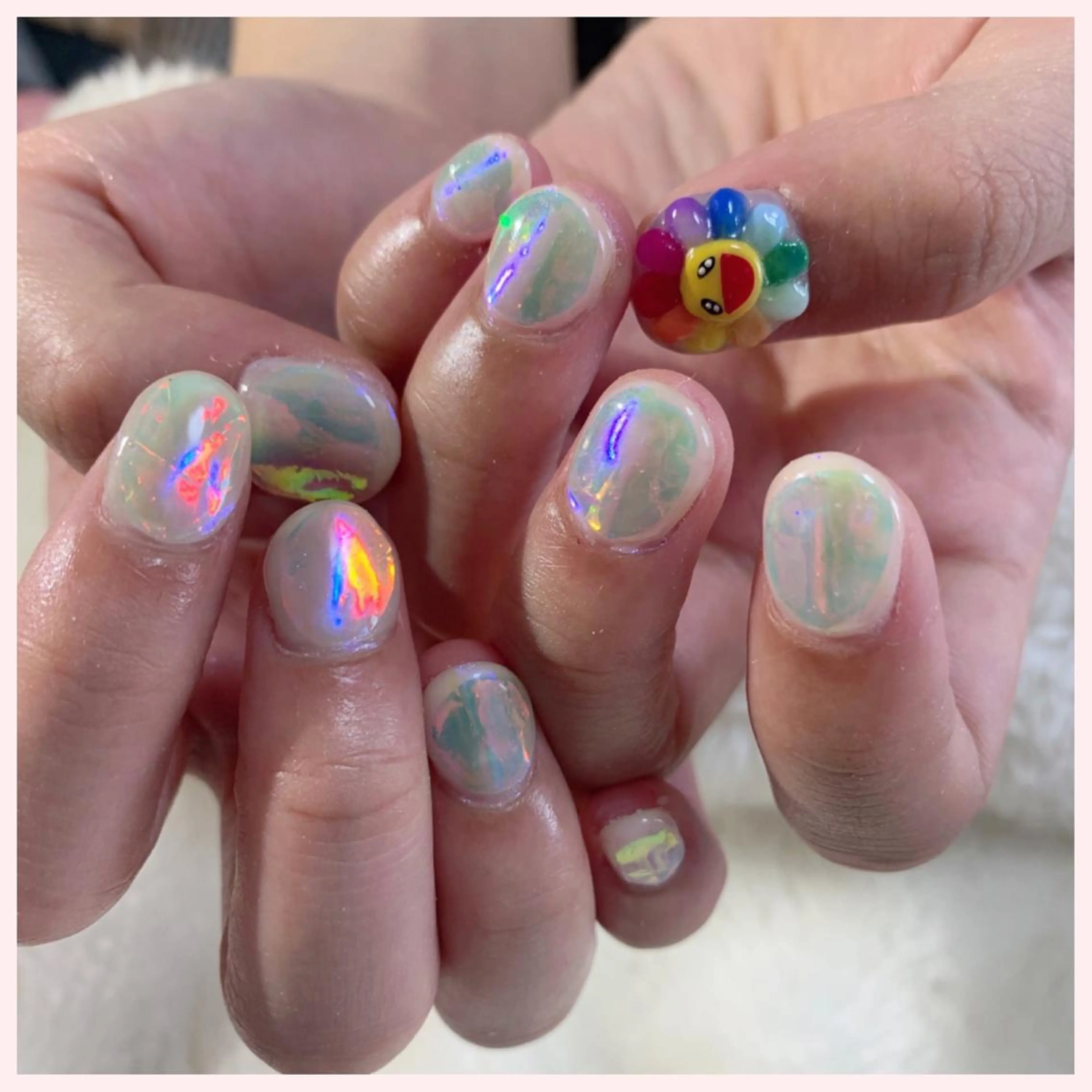 ネイル 氷ネイル・うるうるネイル ハンドネイル Ogasawara Tokikaのネイルデザイン