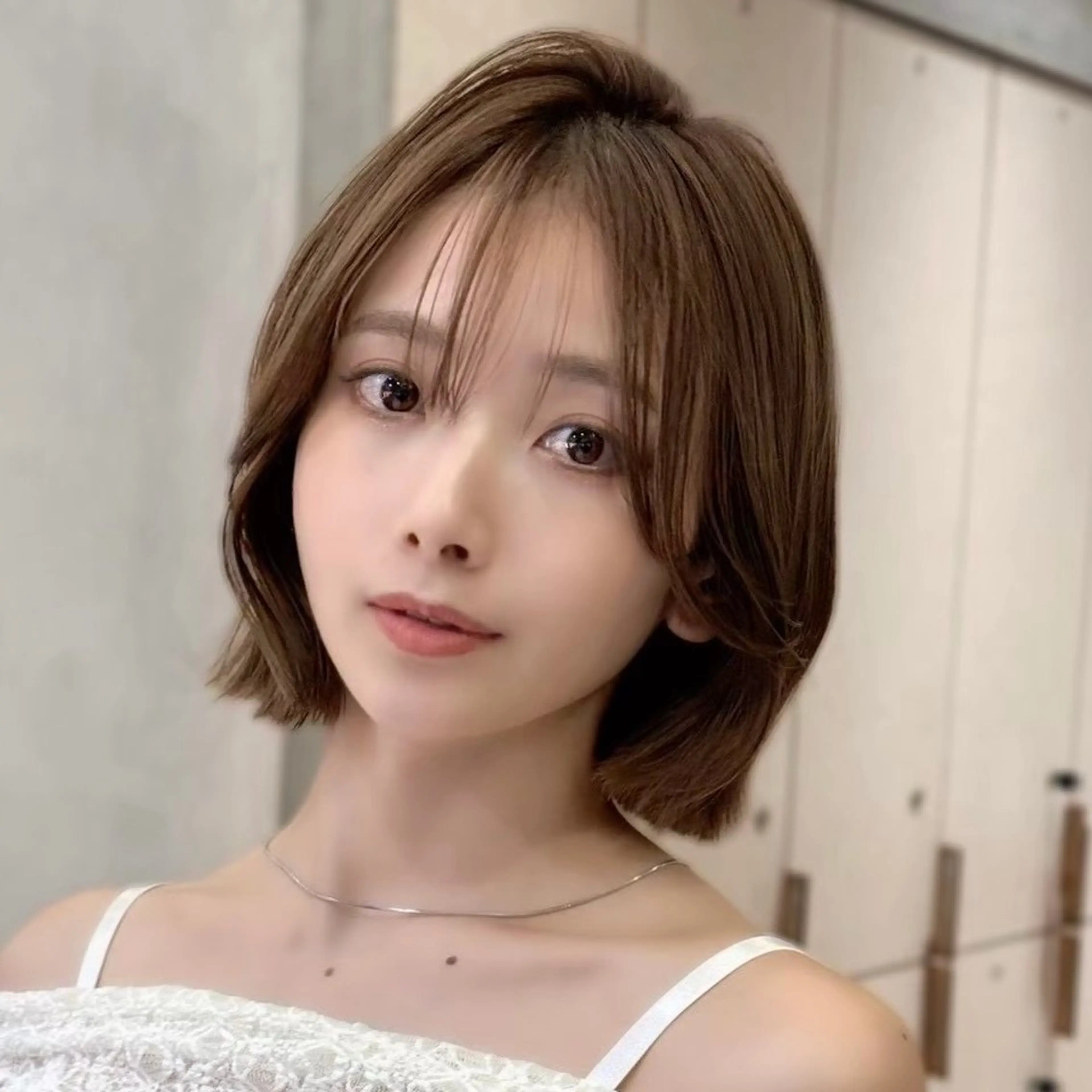 ショート ボブ/レイヤー/ 縮毛矯正/ 渡邊莉玖のヘアスタイル