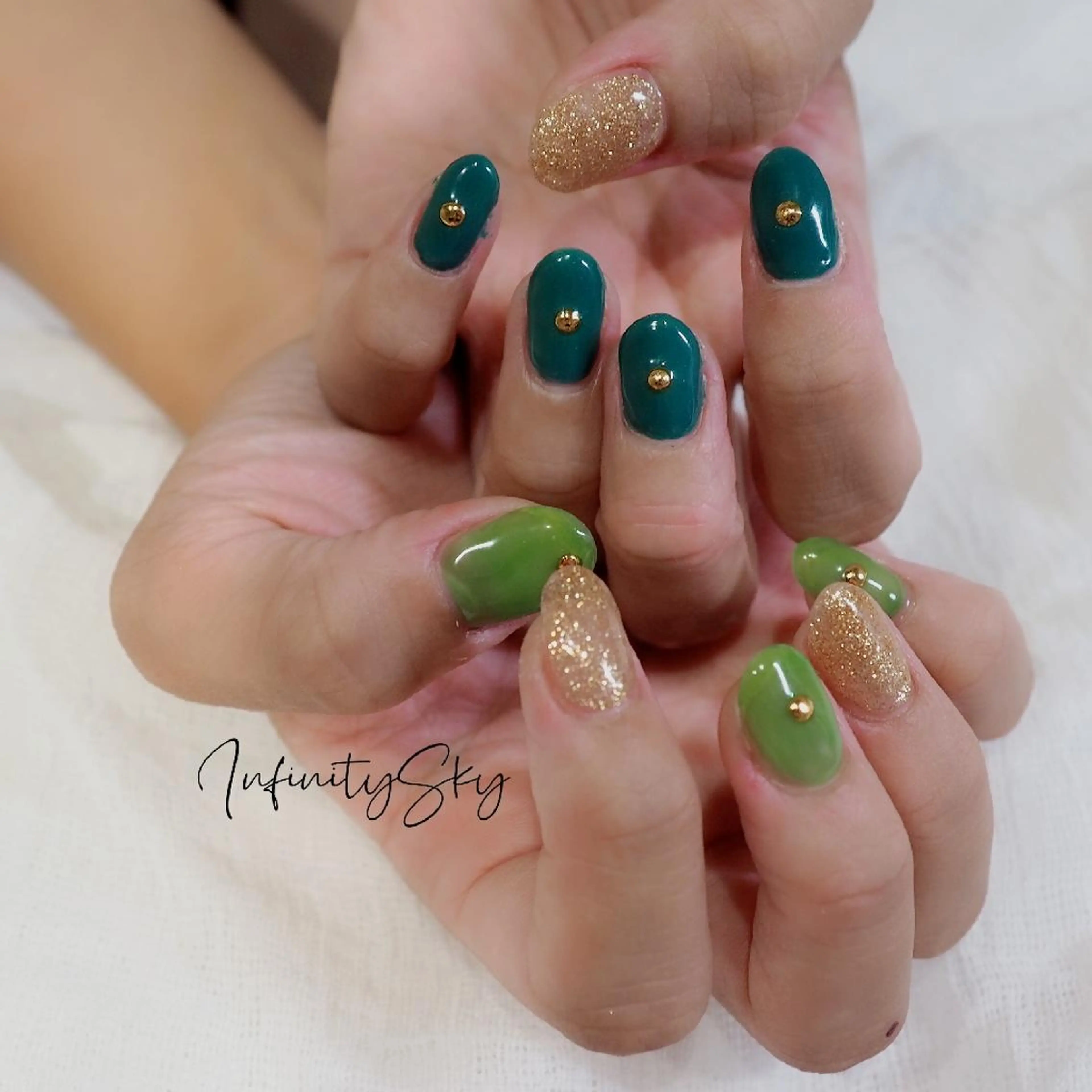 ネイル ハンドネイル infinity skyのネイルデザイン