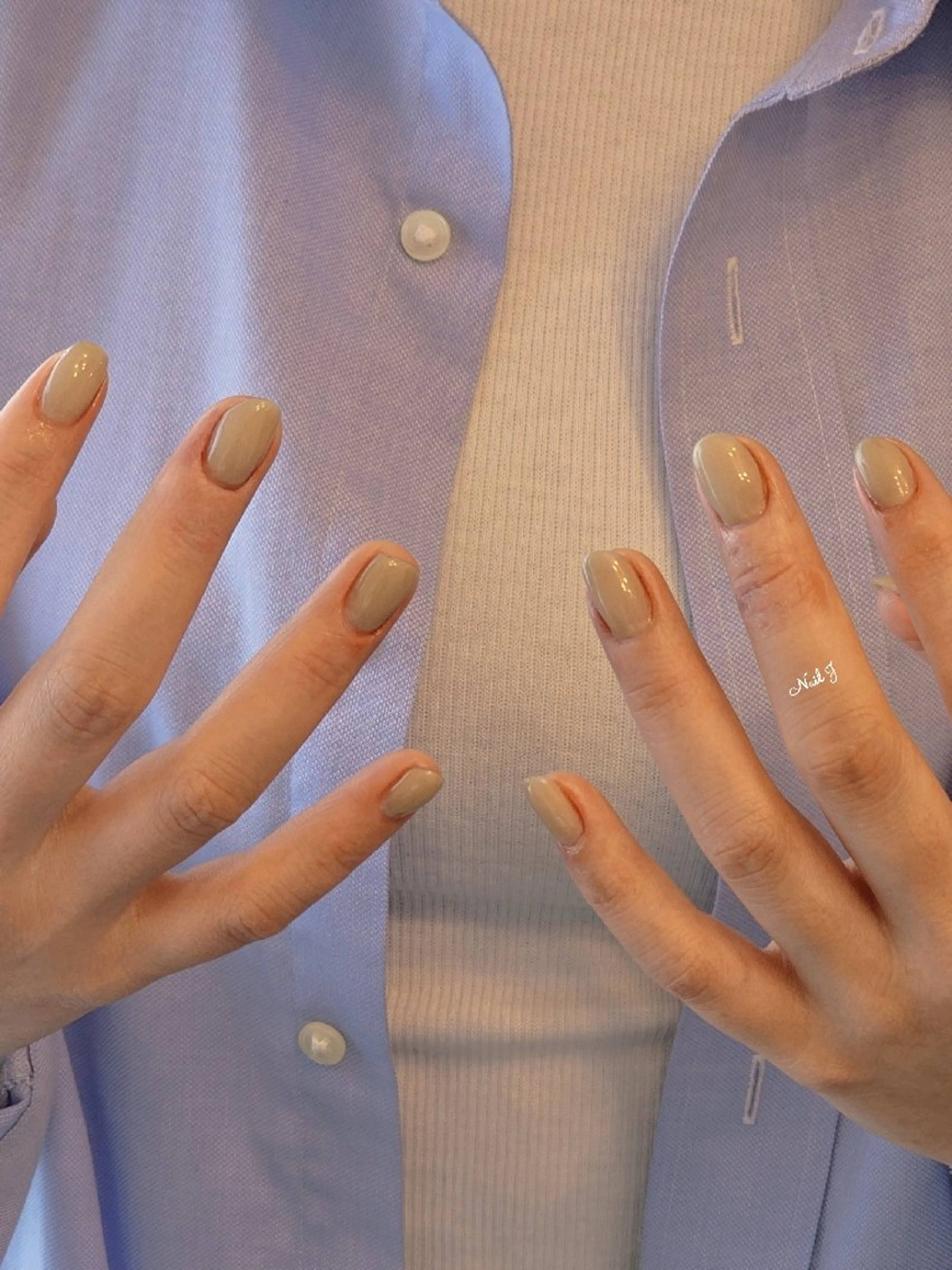 ネイル ワンカラーネイル 春ネイル ハンドネイル Nail Jのネイルデザイン